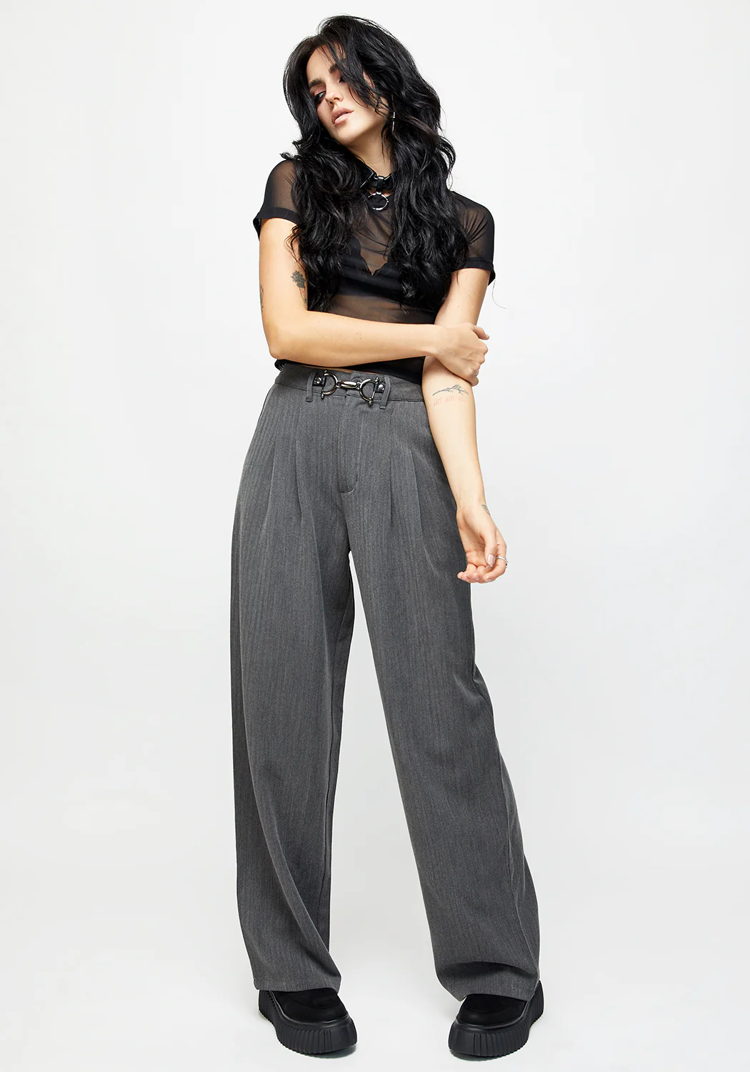 HERRINGBONE TAILORED TROUSER - Image 5