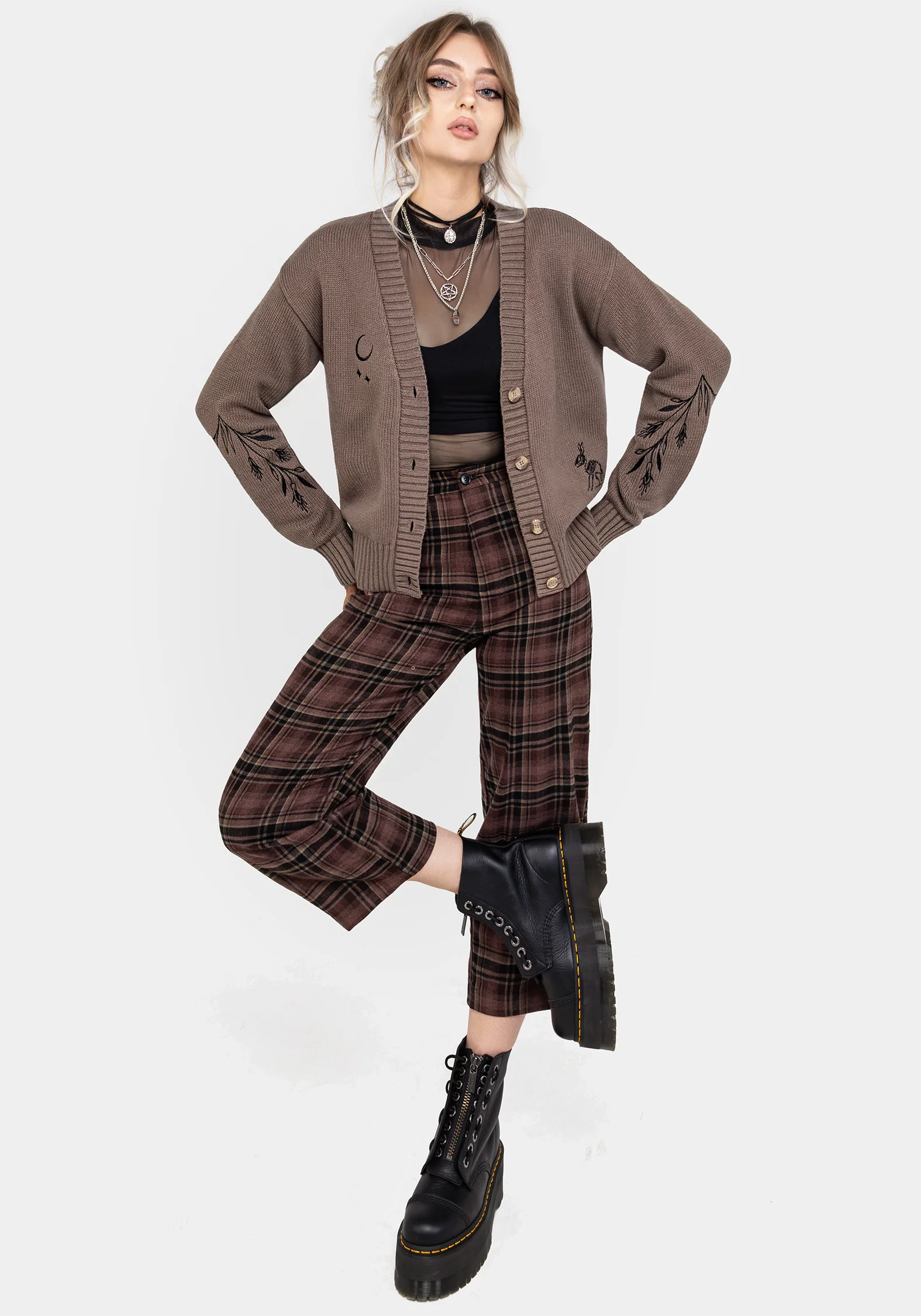Hester Embroidered Knit Cardigan - Image 5