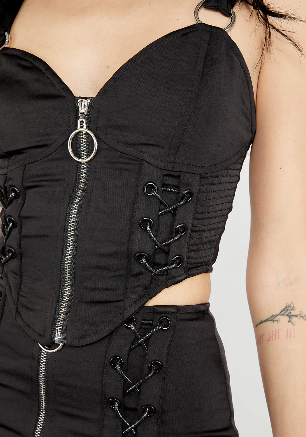 Immortelle Lace Up Corset Top - Image 2