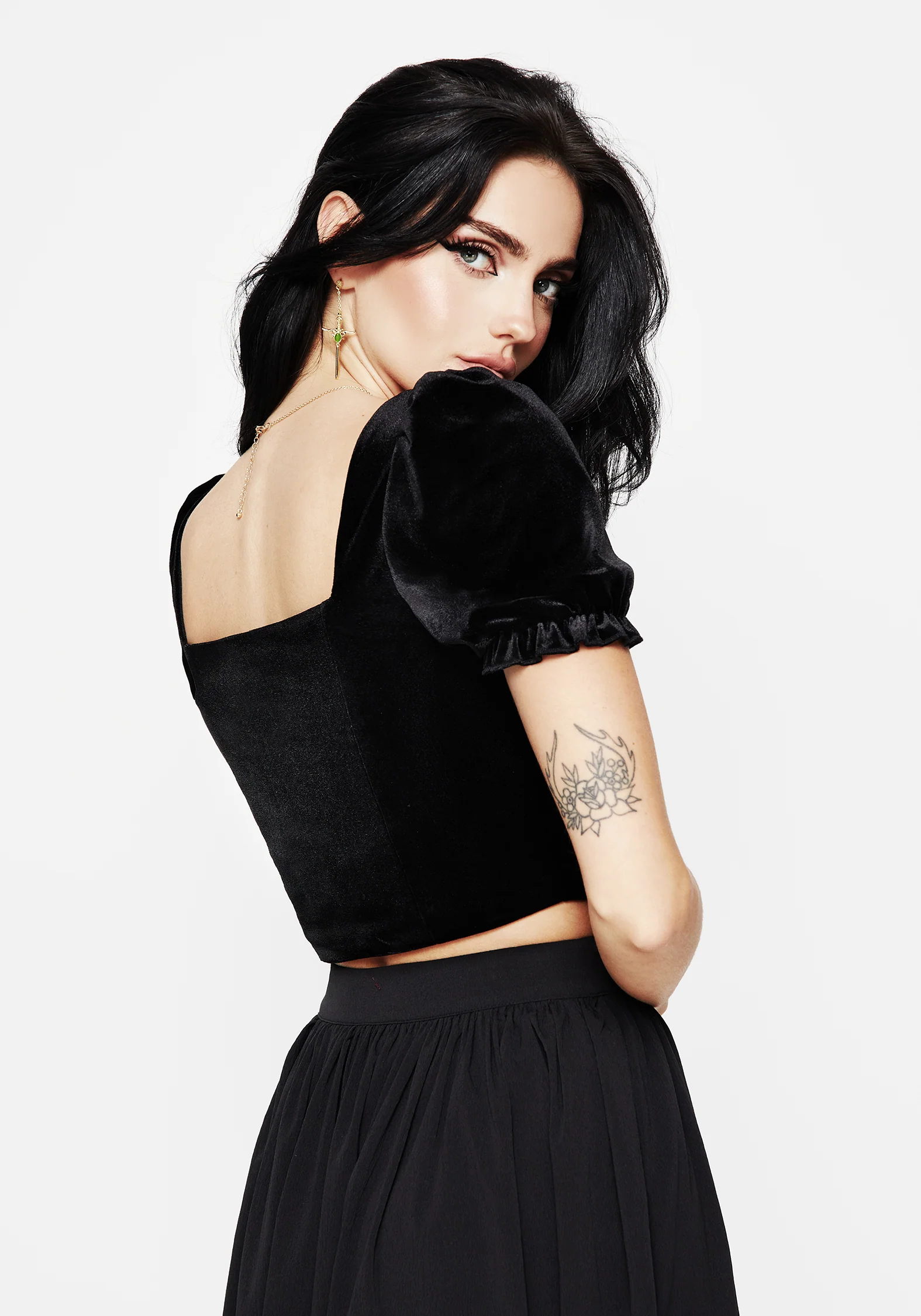 Ingrid Embroidered Applique Corset Top - Image 3