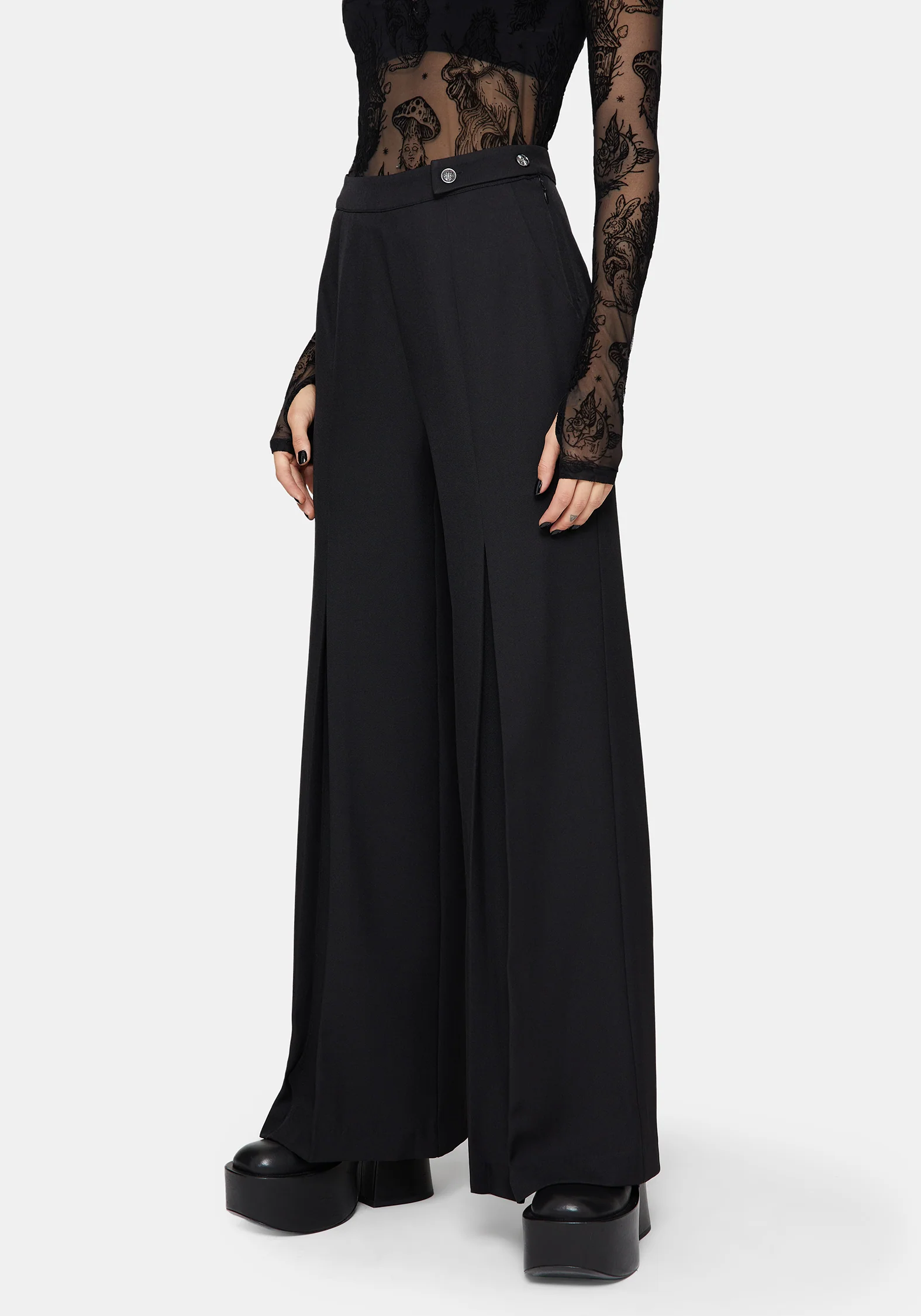 Iris Celestial Side Button Tailored Trousers - Image 4