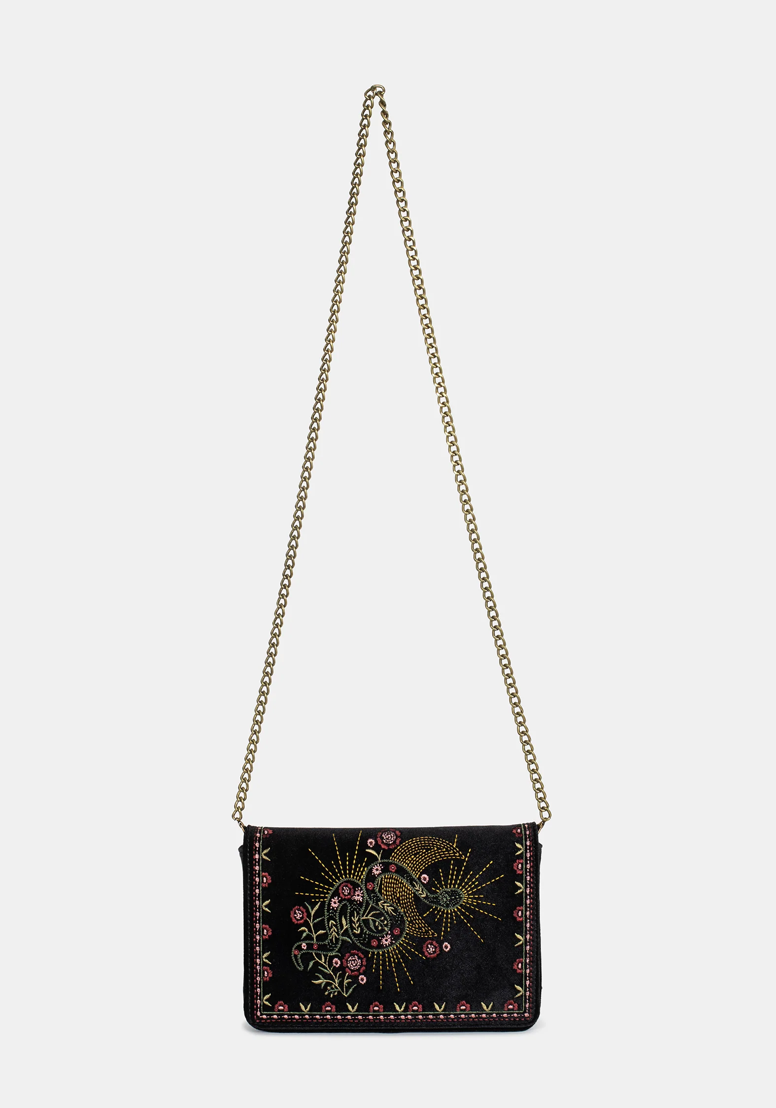 Kobra Snake Embroidered Crossbody Bag - Image 11