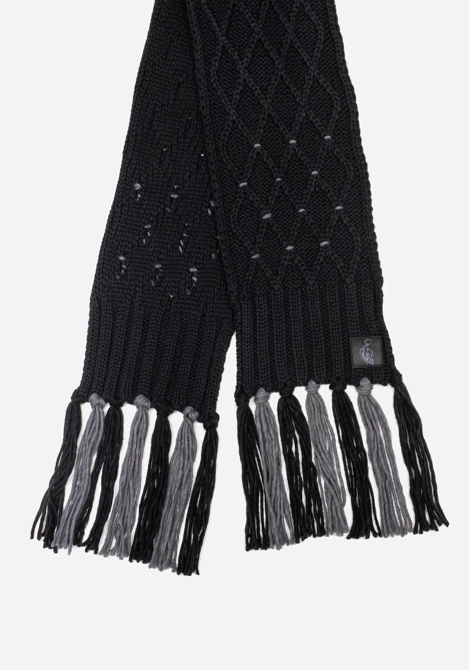 Layla Criss Cross Black Scarf - Image 6