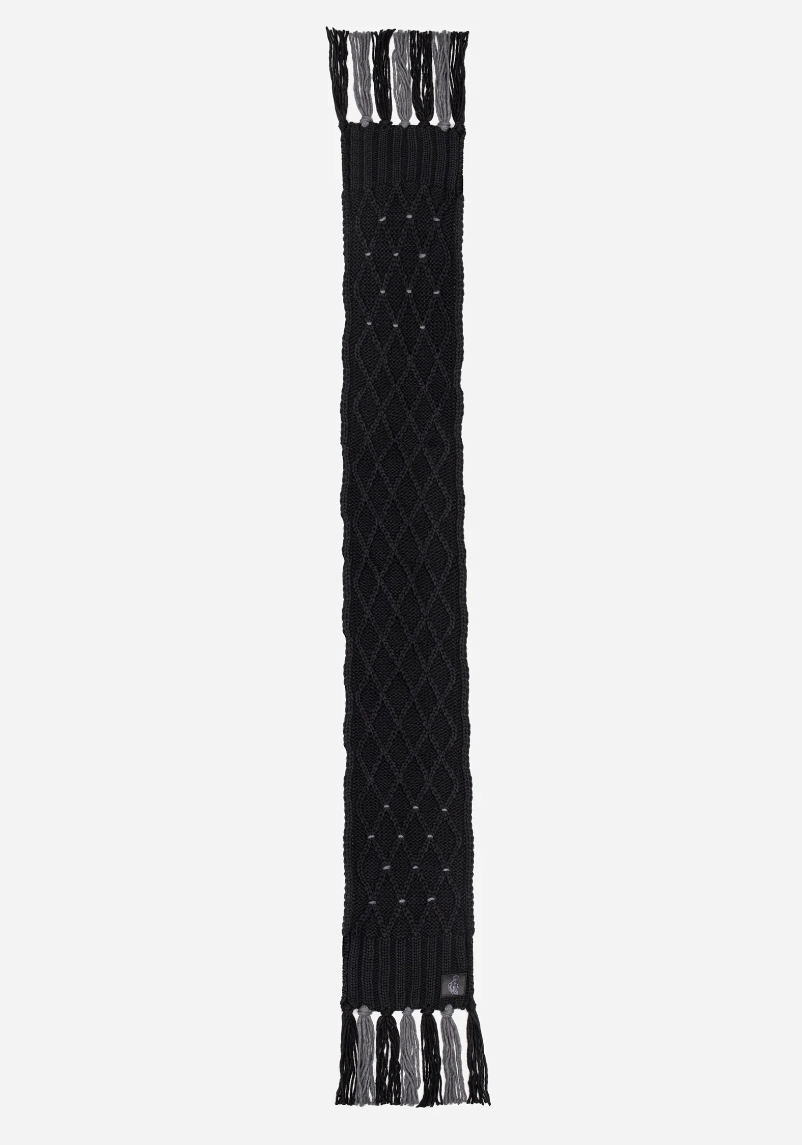 Layla Criss Cross Black Scarf - Image 7
