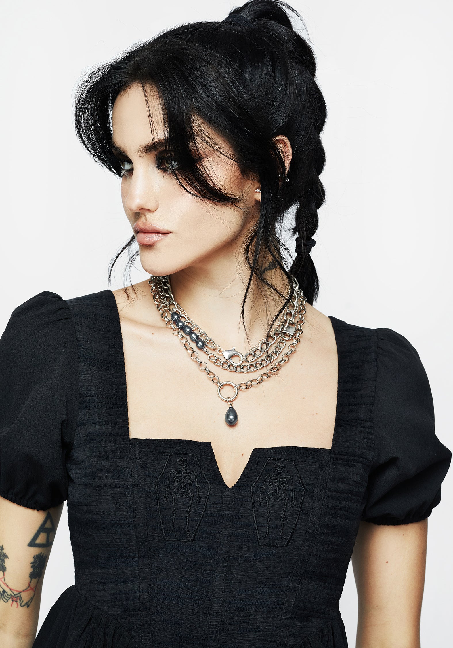 Leila Pearl Layered Necklace - Image 6