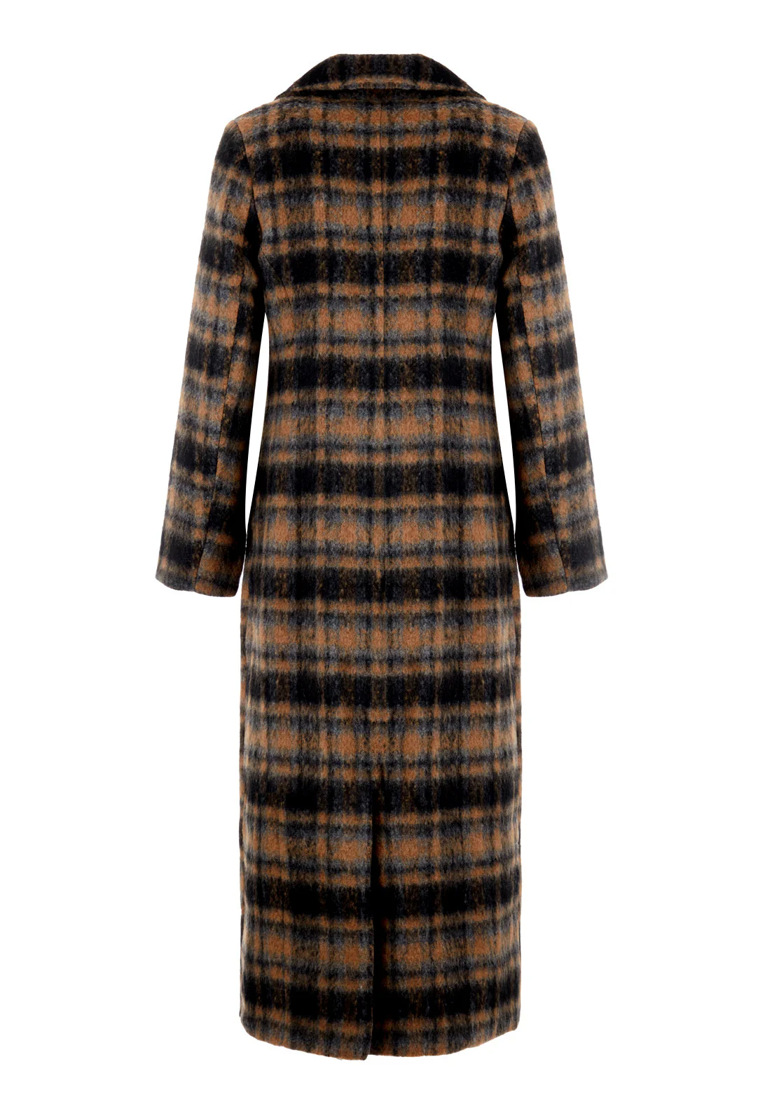 Lore Plaid Longline Coat - Image 10