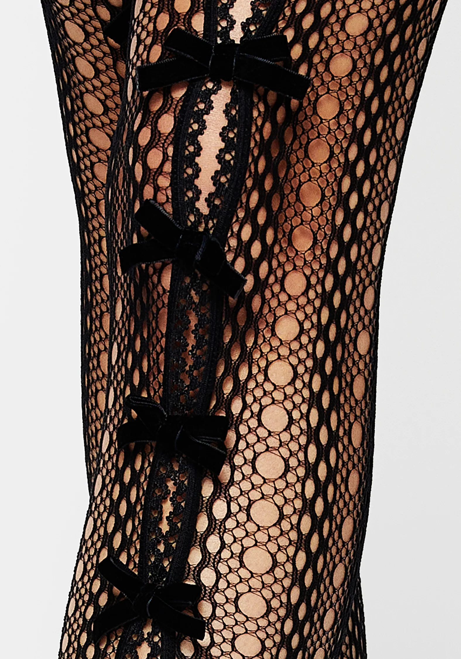 Love Bow Cut Out Tights - Image 2