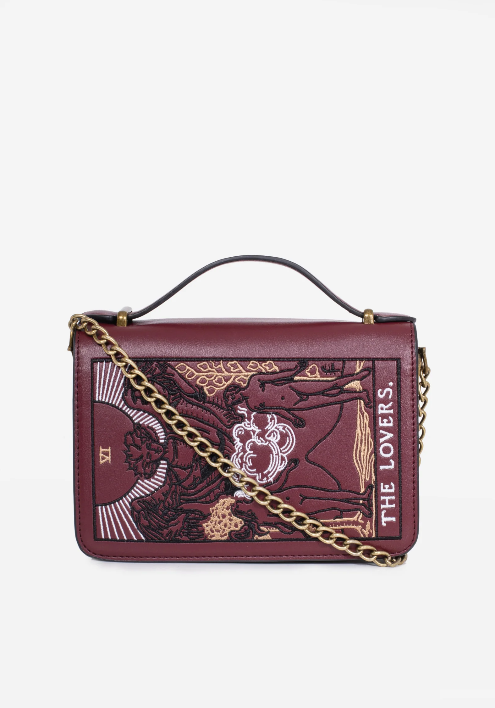 Lovers Embroidered Crossbody Clutch Bag - Image 6