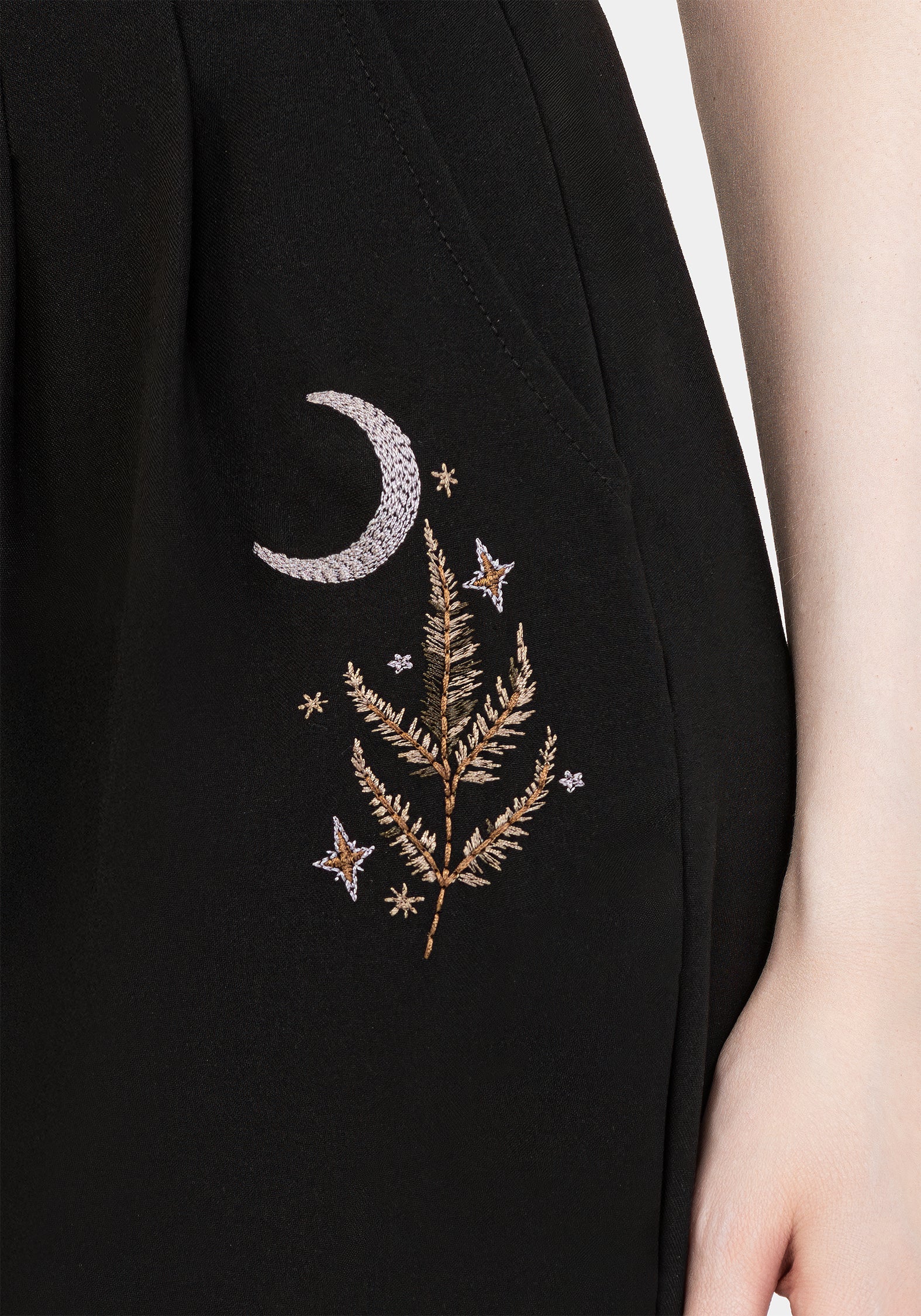 Lucia Firefly Embroidered Pleated Trousers - Image 2