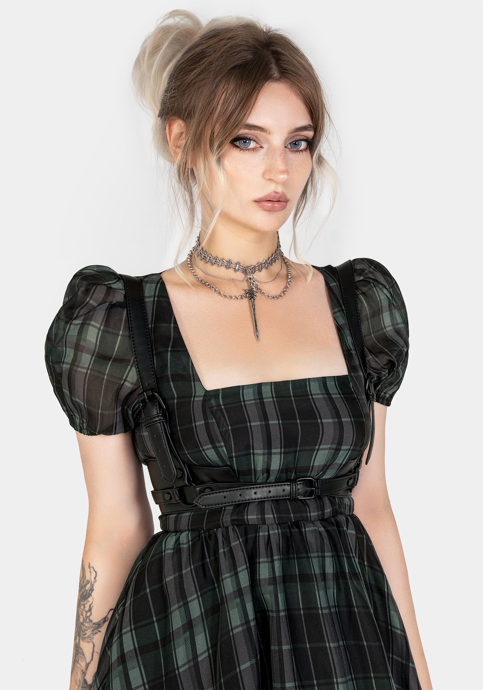 Maeve Western Black Buckle Harness