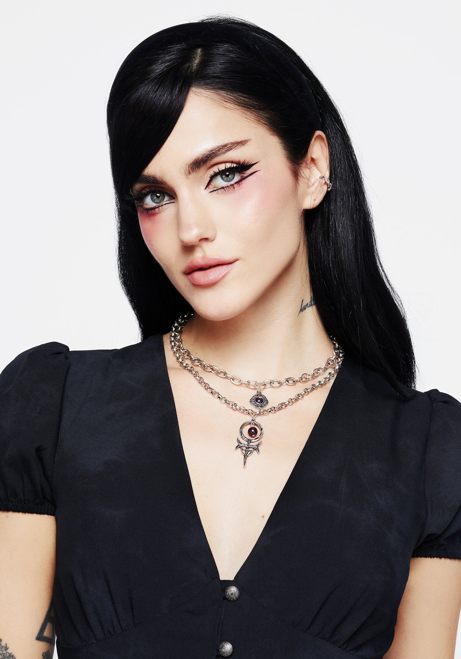 Manea Layered Multichain Necklace - Image 3
