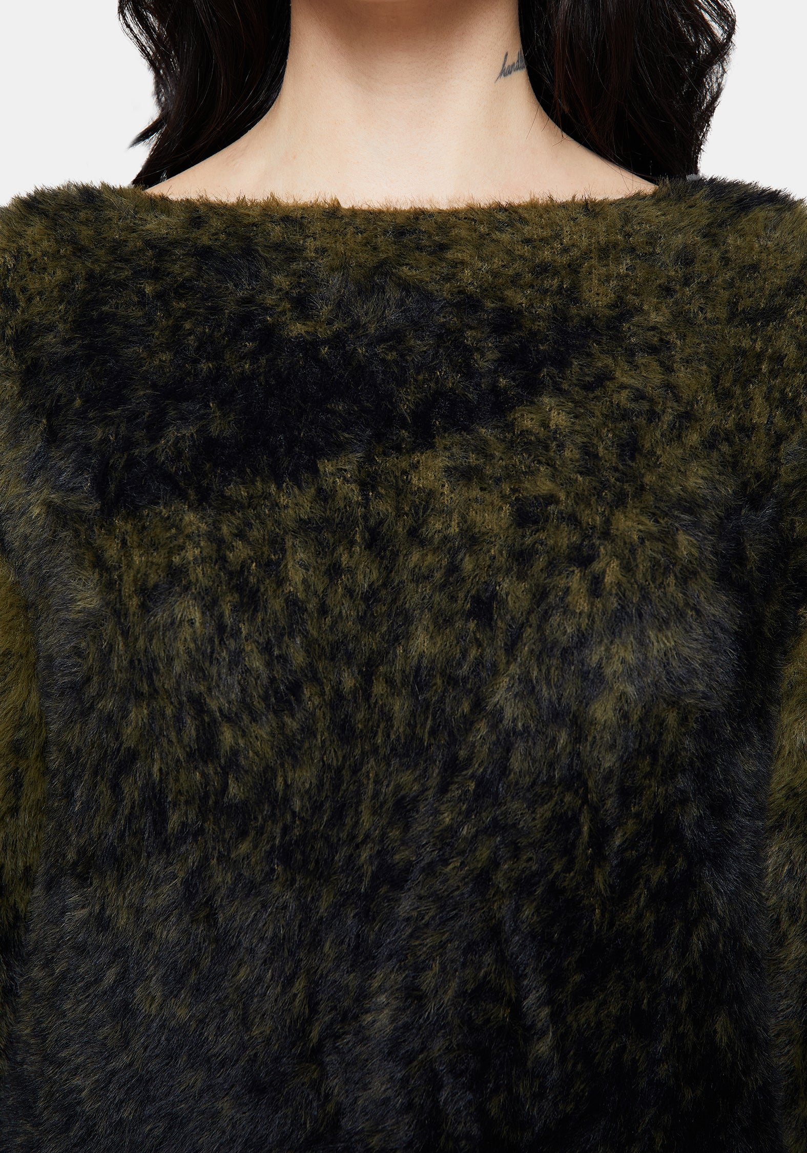 Maple Tie Dye Knit Jumper - Green - Image 2
