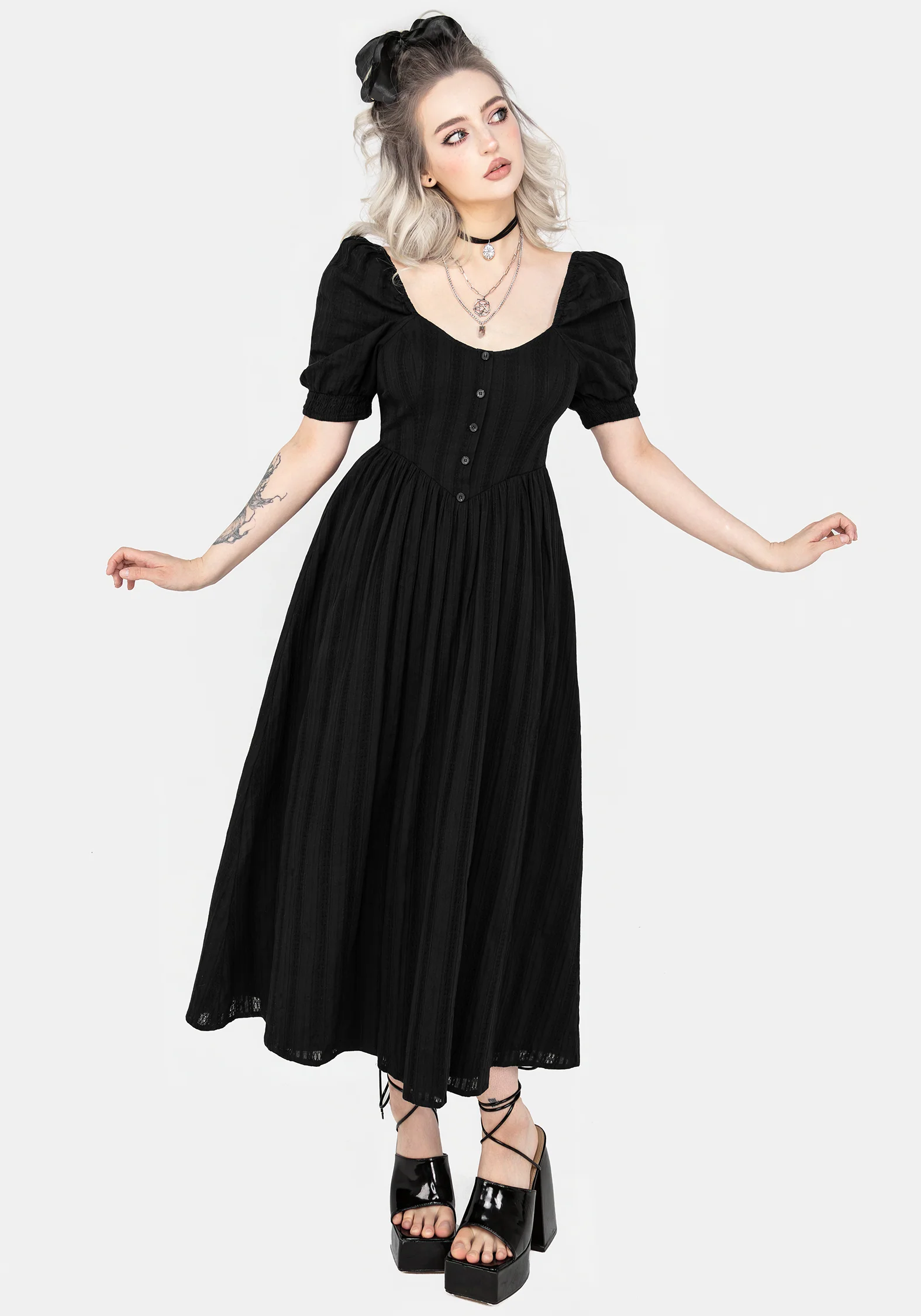 Marcia Broderie Midaxi Dress - Image 6