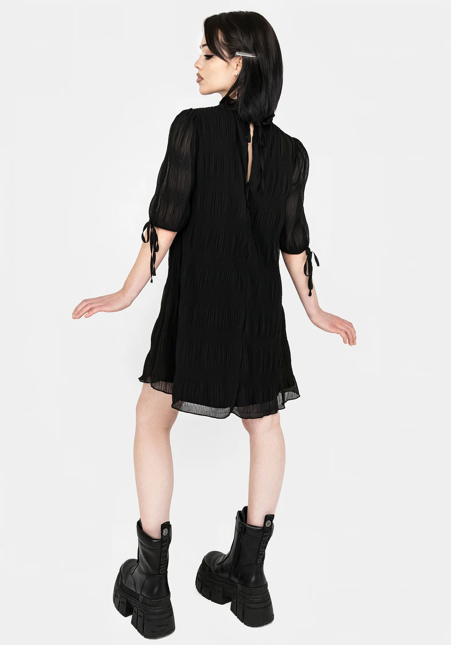 Marianna Chiffon Mini Dress - Image 3