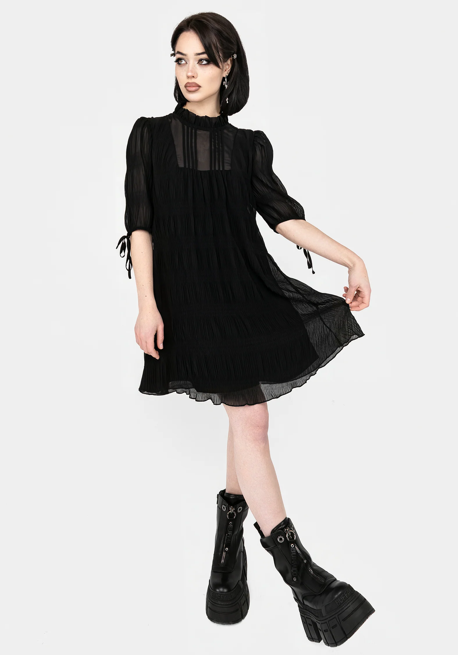 Marianna Chiffon Mini Dress - Image 5