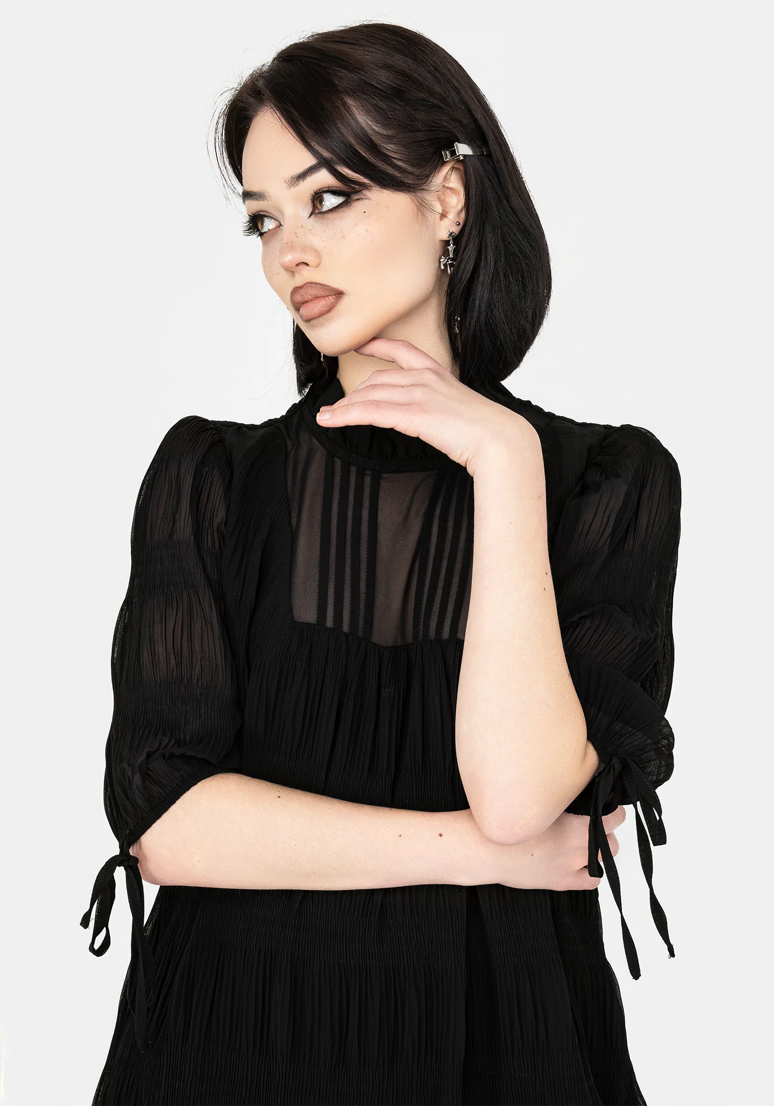 Marianna Chiffon Mini Dress - Image 7
