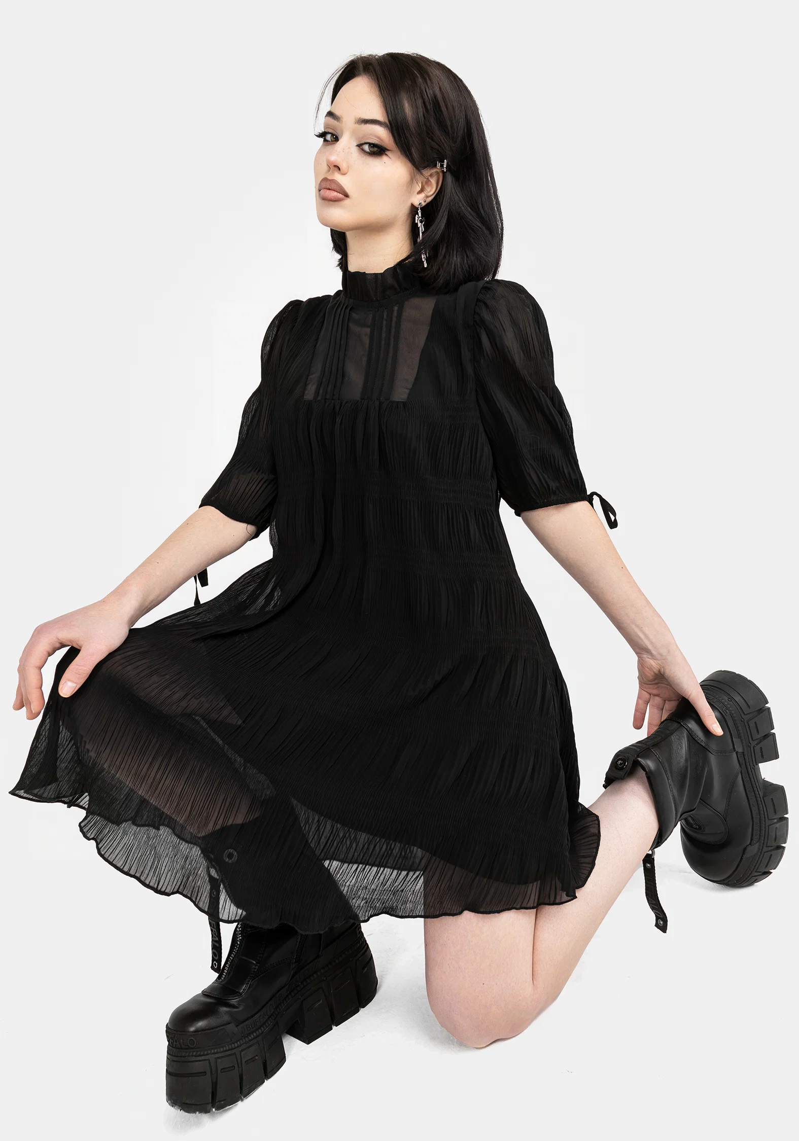 Marianna Chiffon Mini Dress - Image 8