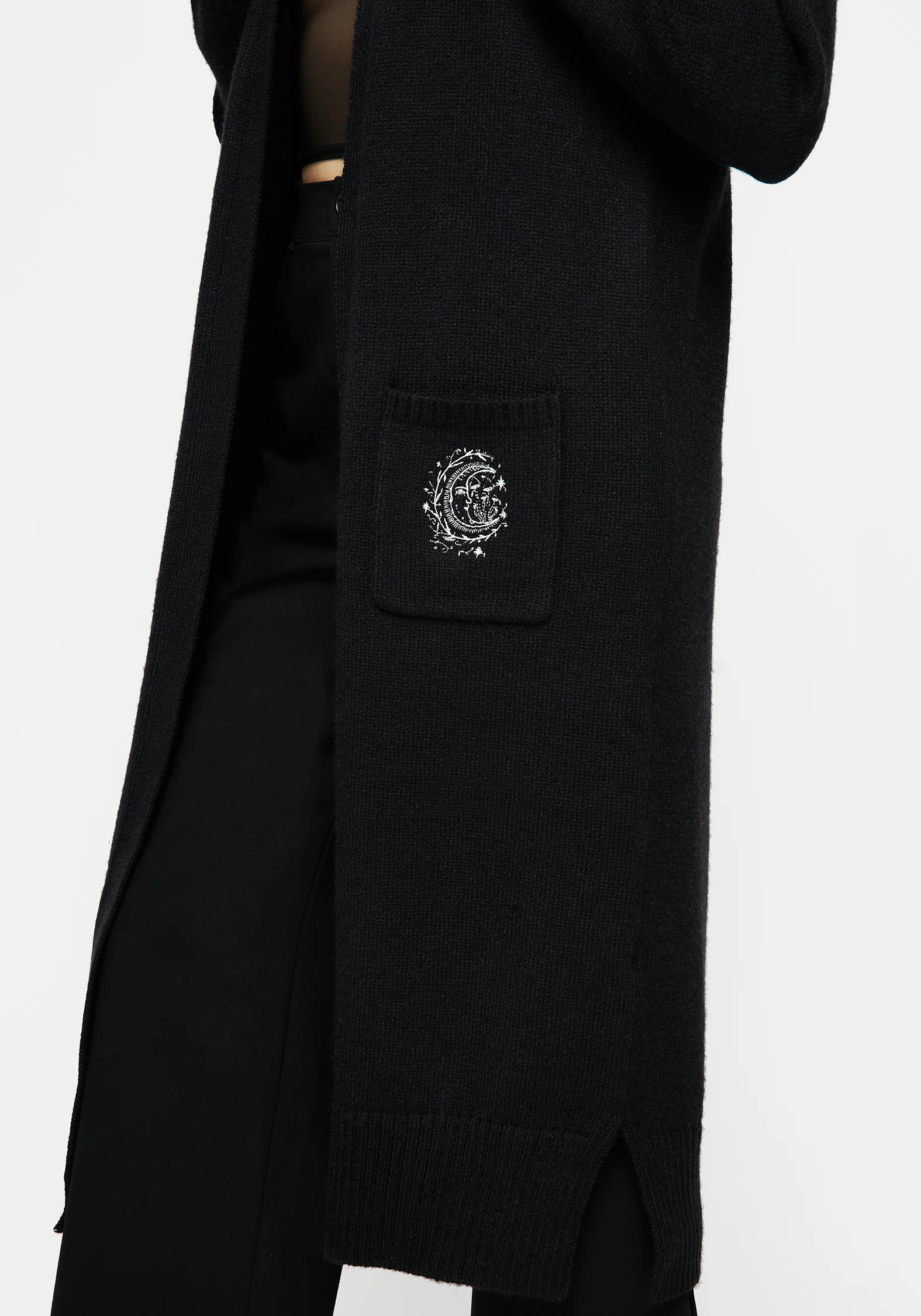 Marzanna Embroidered Longline Cardigan - Image 6