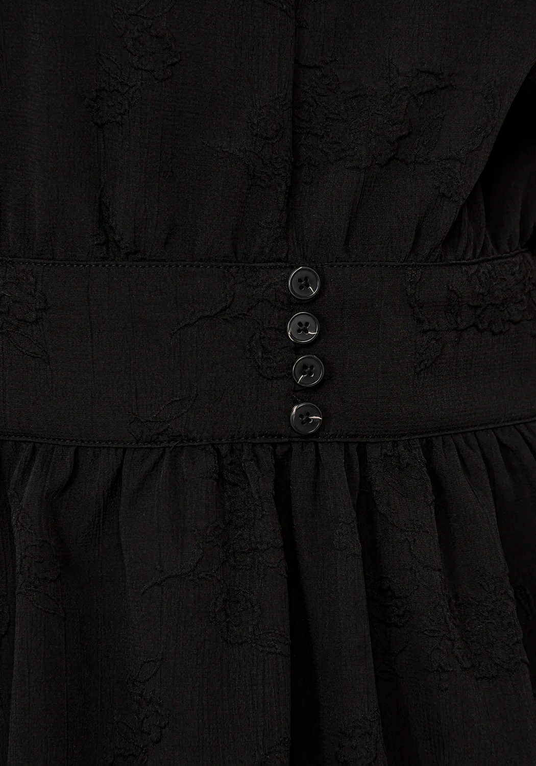 Medea Jacquard V-Neck Midaxi Dress - Image 2