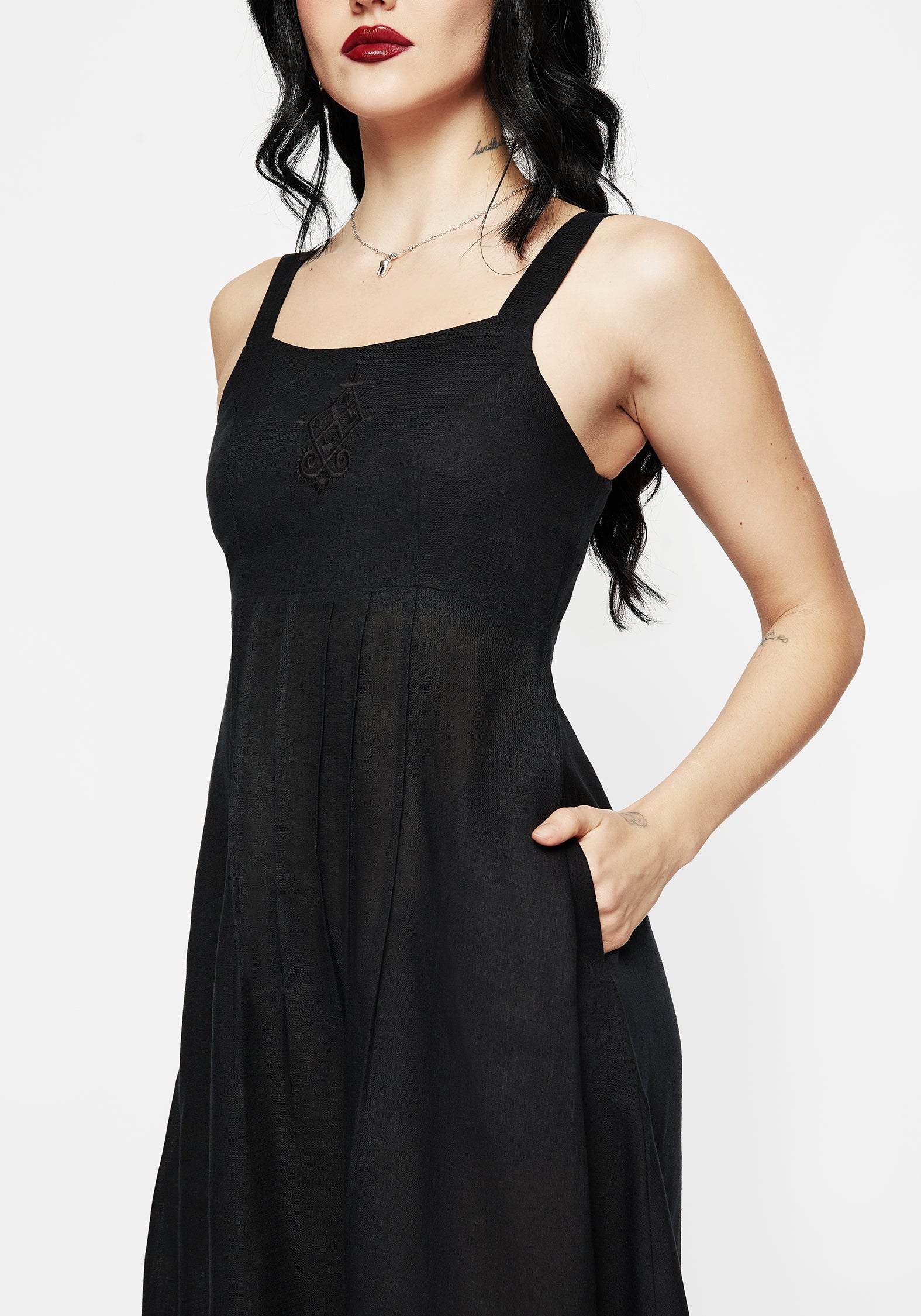 Merrymount Embroidered Midaxi Dress - Image 5