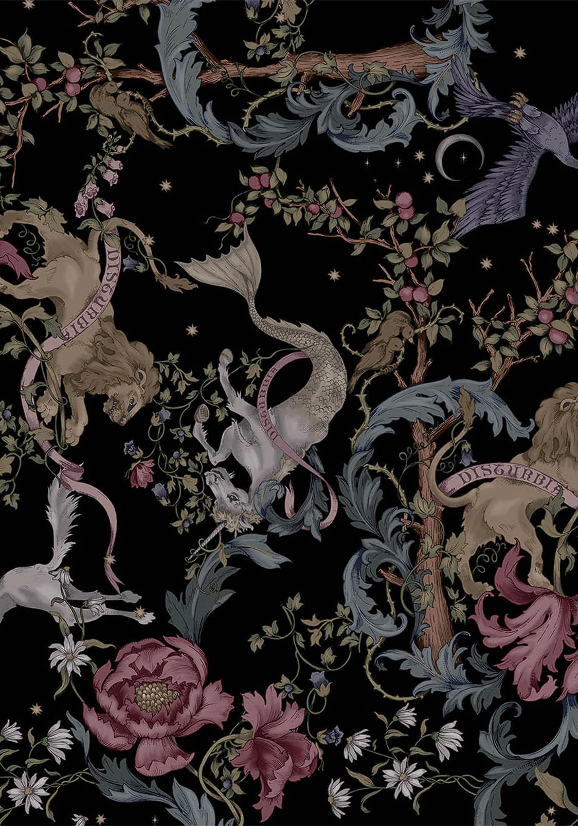 Merunicorn Enchanted Forest Chiffon Print Midi Skirt - Image 6