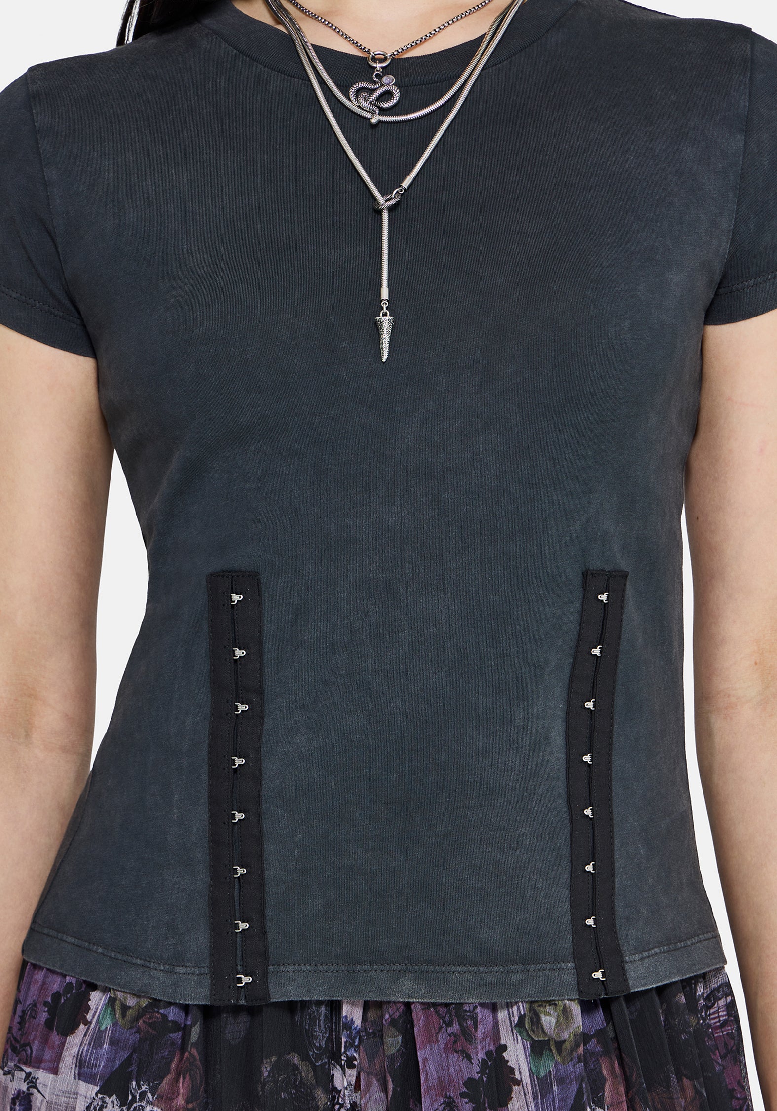 Mika Hook & Eye T-Shirt - Image 2