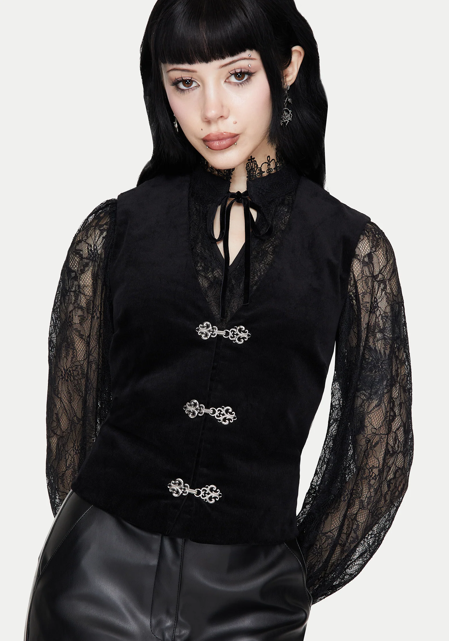 Mire Sleeveless Corduroy Waistcoat Top - Image 6