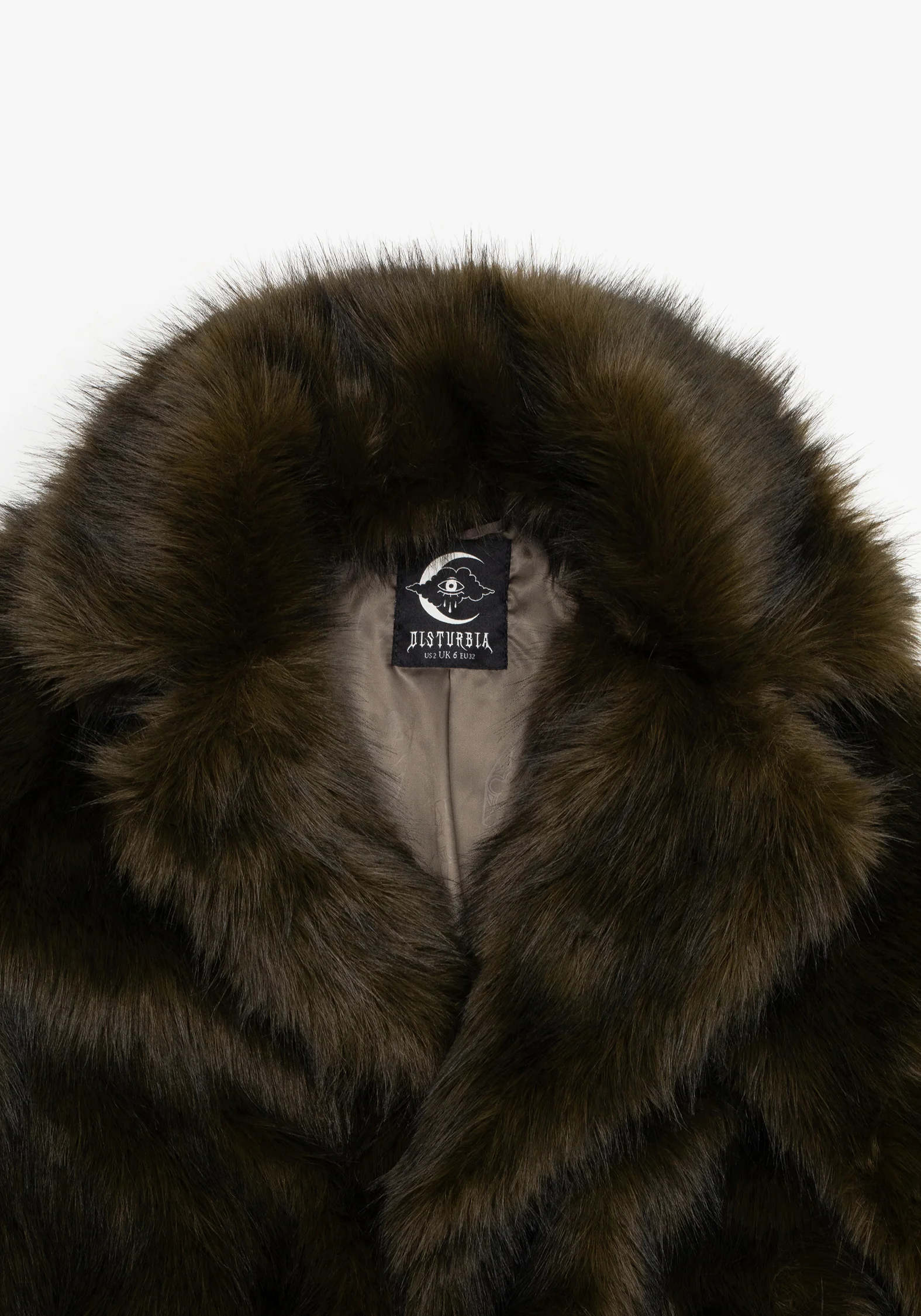 Monstrum Cropped Faux Fur Jacket - Image 10