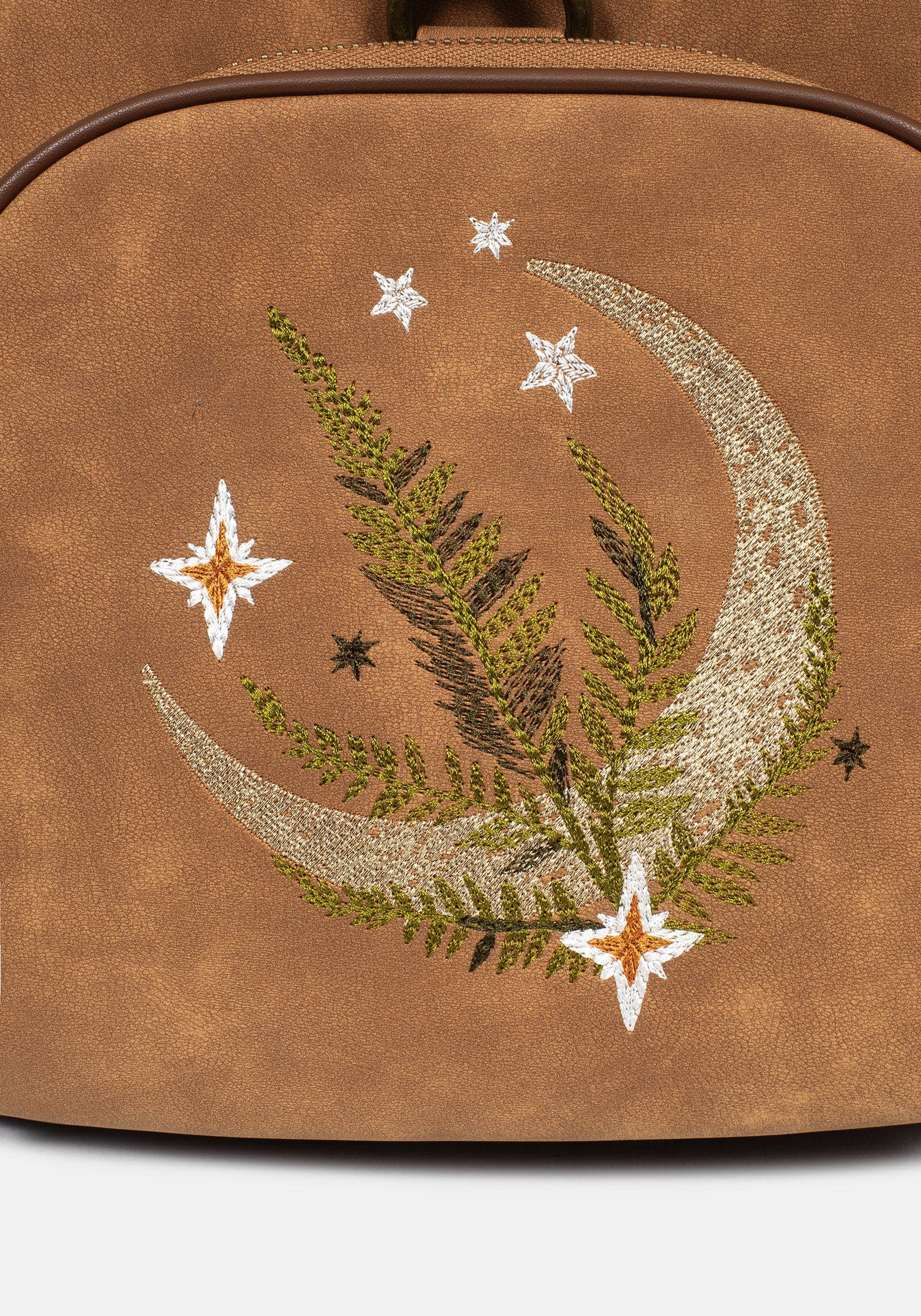 Moonlit Moon Embroidered Backpack - Image 3