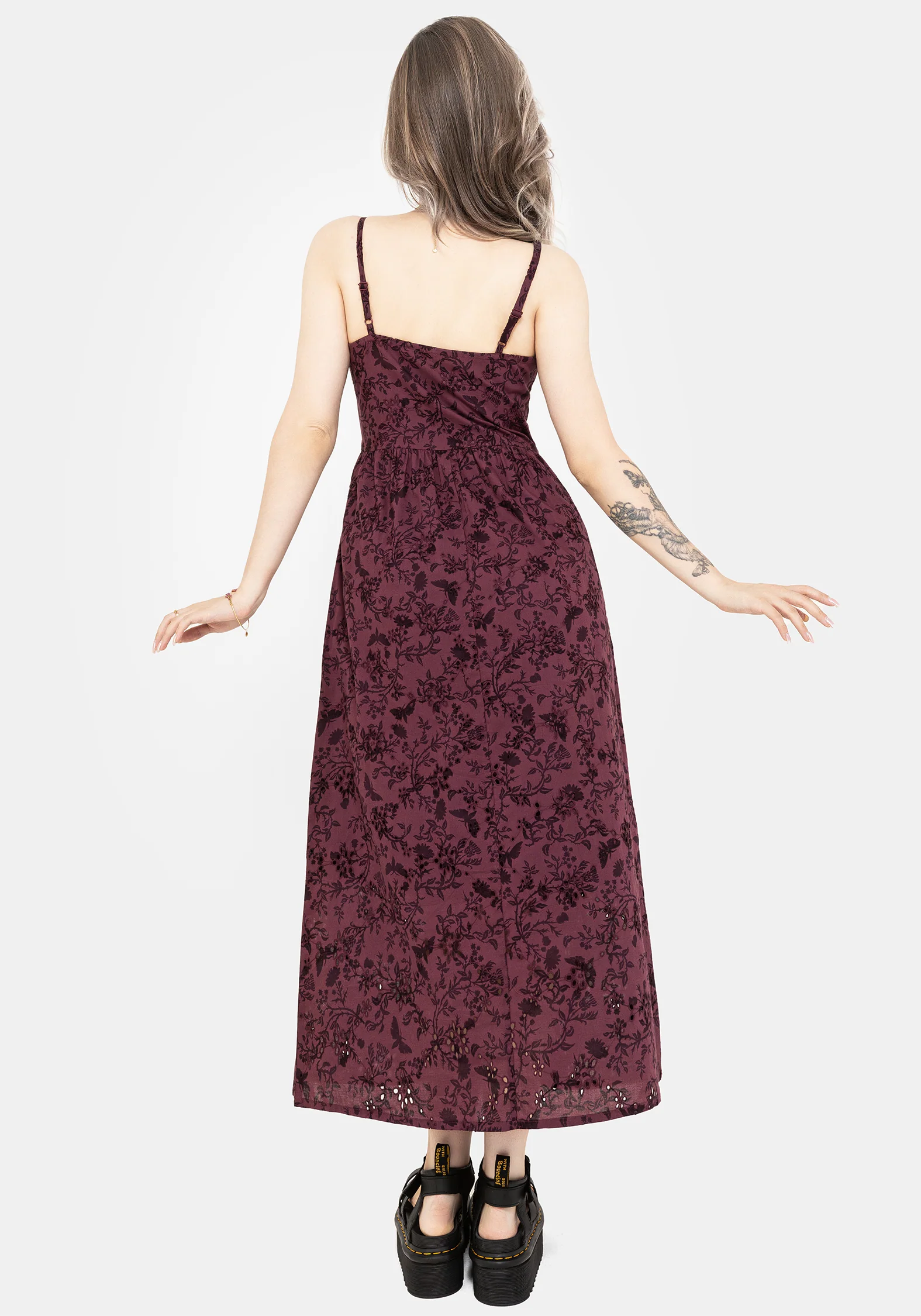 Morgana Cotton Broderie Cami Midaxi Dress - Image 3