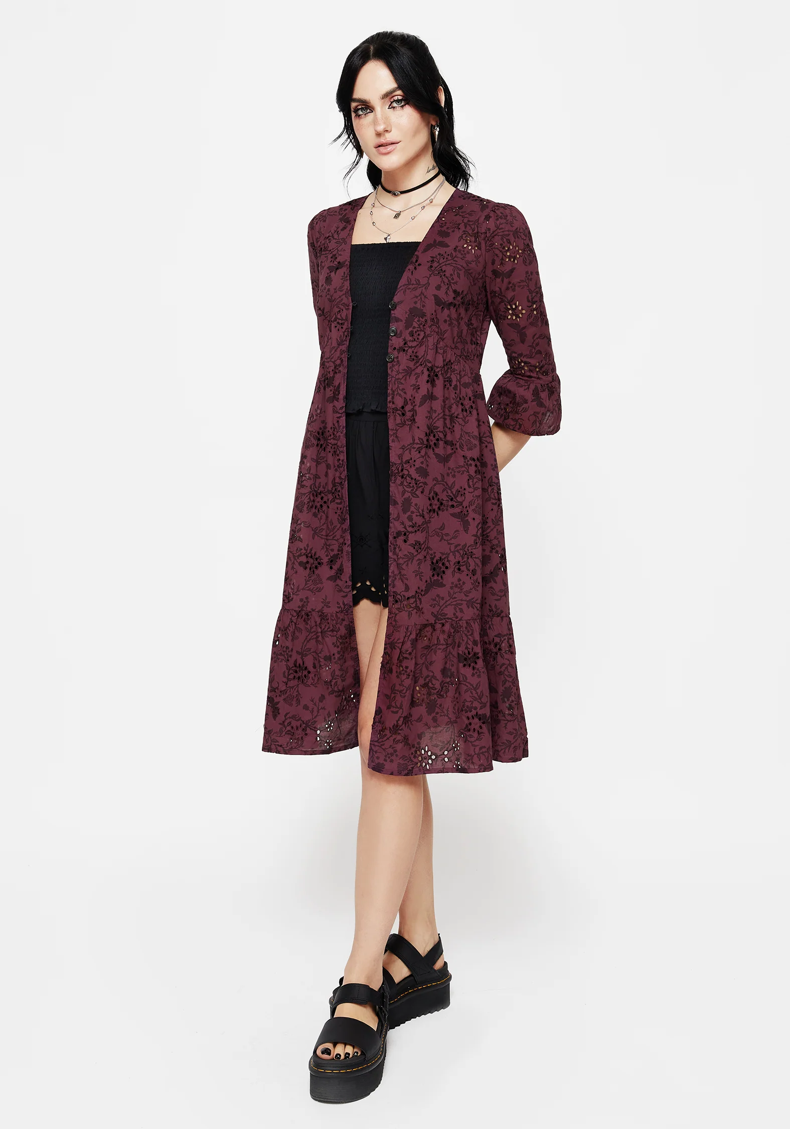 Morgana Cotton Broderie Overdress - Image 4