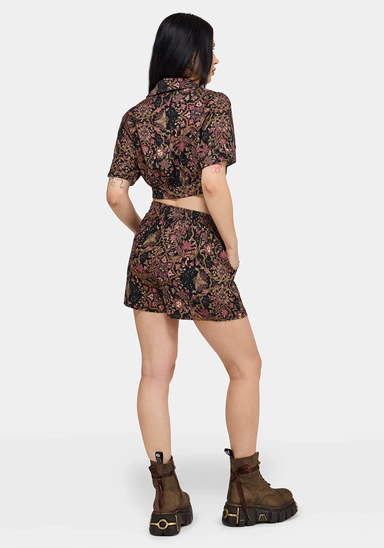 Mythos Print Crop Shirt - Image 4