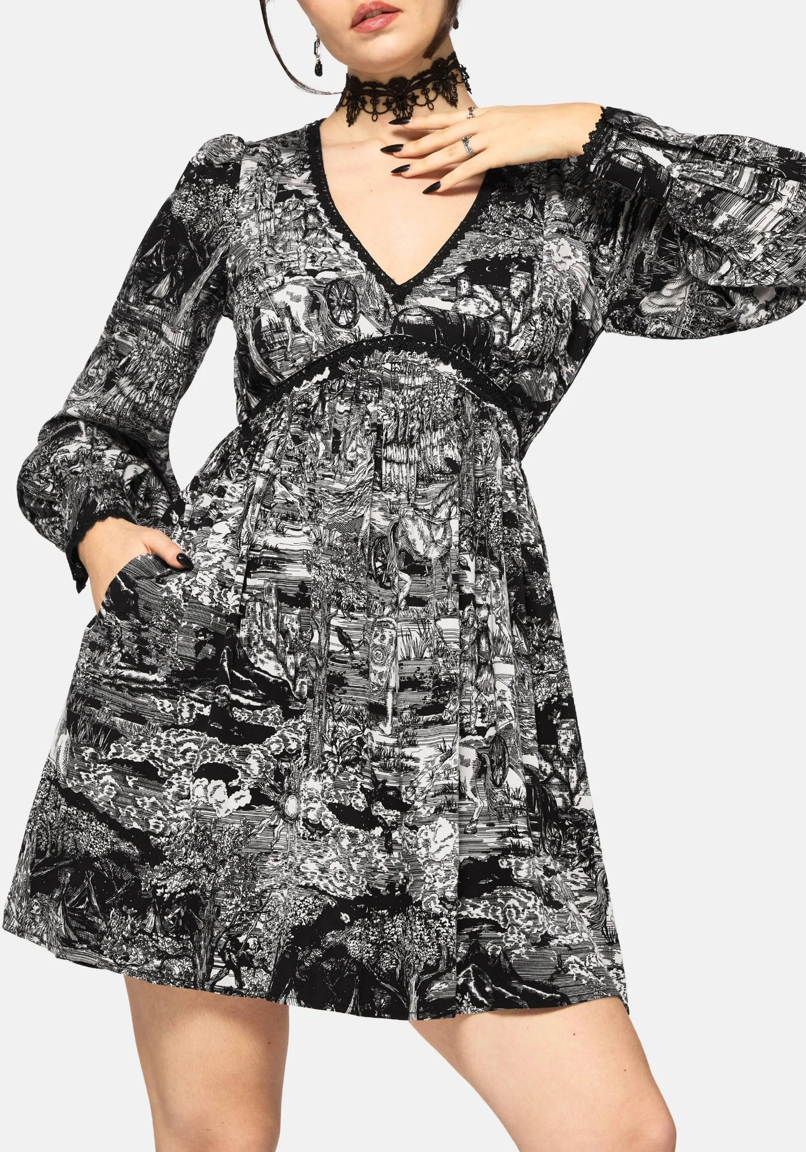 Nara Boudicca Printed Mini Dress