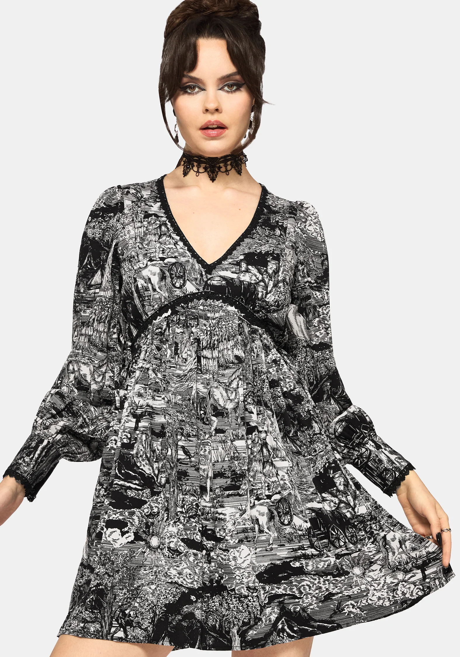 Nara Boudicca Printed Mini Dress - Image 5