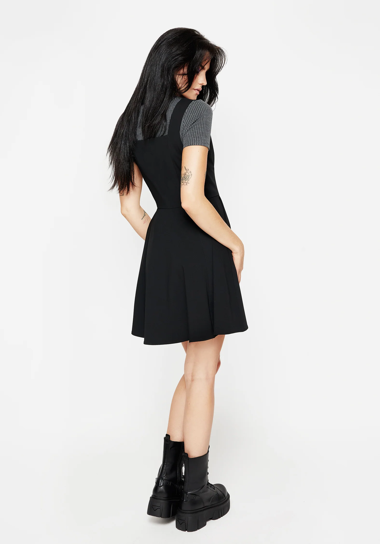 Nessa Lace Up Mini Dress - Image 3