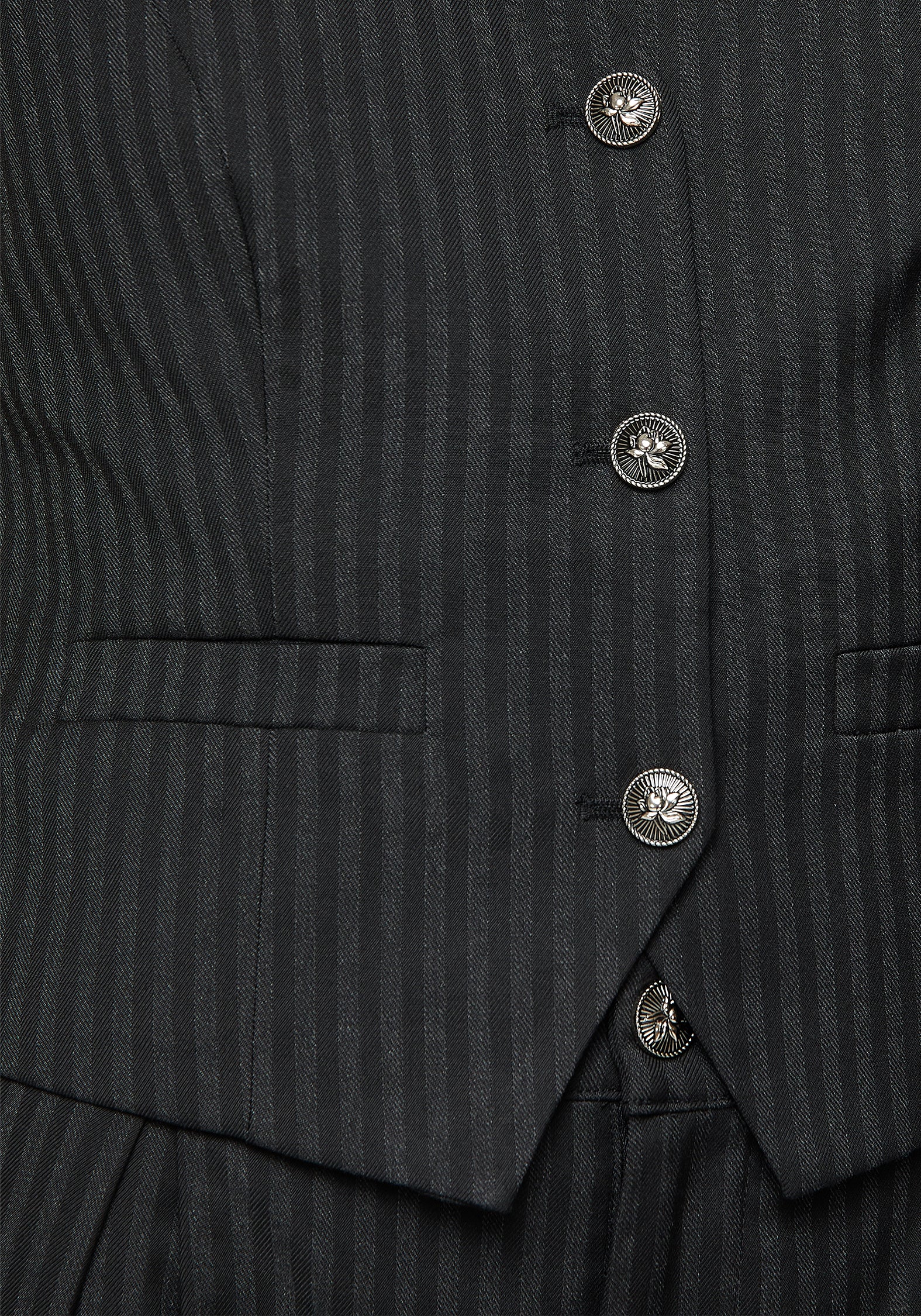 Nevermore Pinstripe Tailored Waistcoat - Image 2