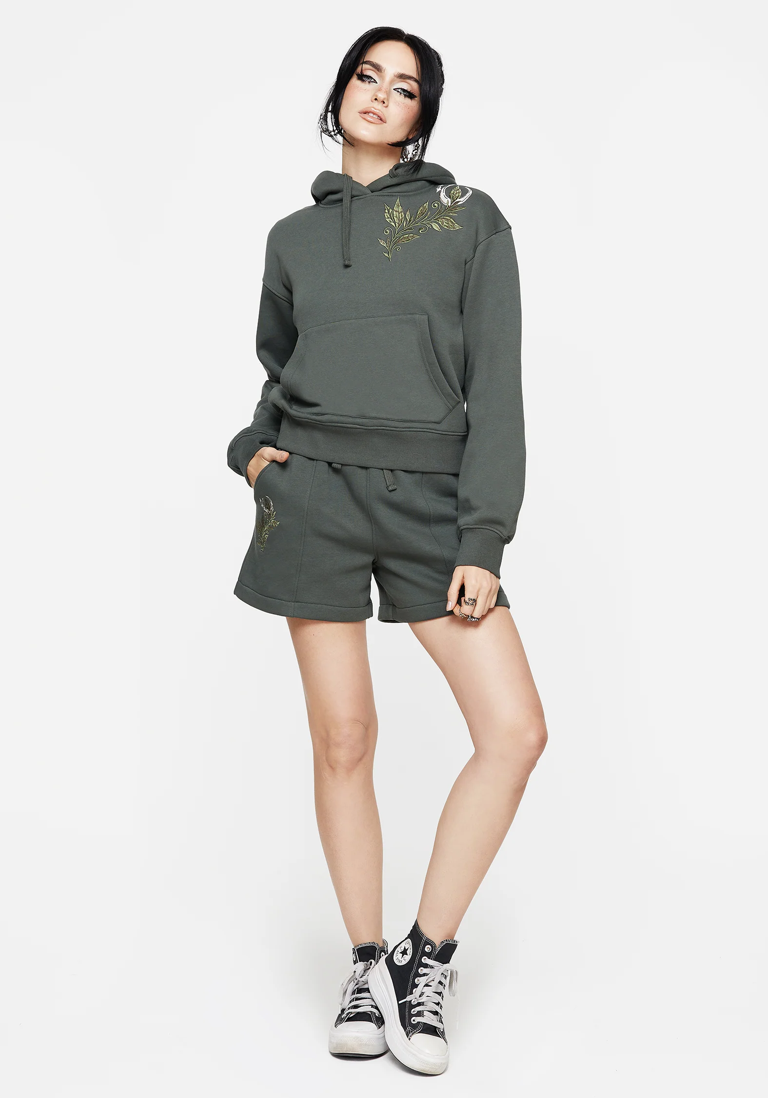 Nirah Cotton Embroidered Shorts - Image 8