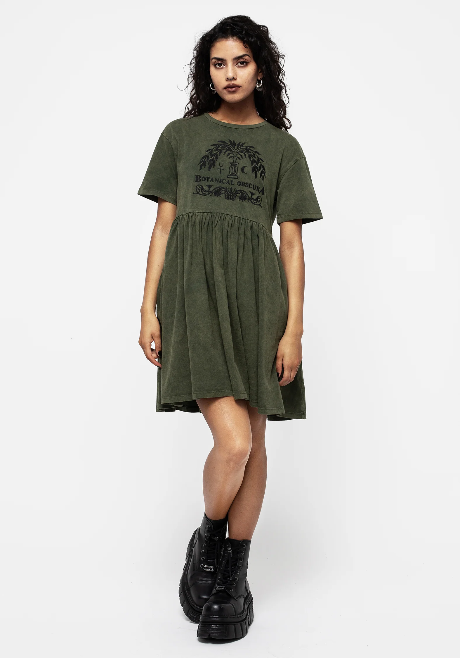 Obscura Graphic Print Mini Skater Dress - Image 6