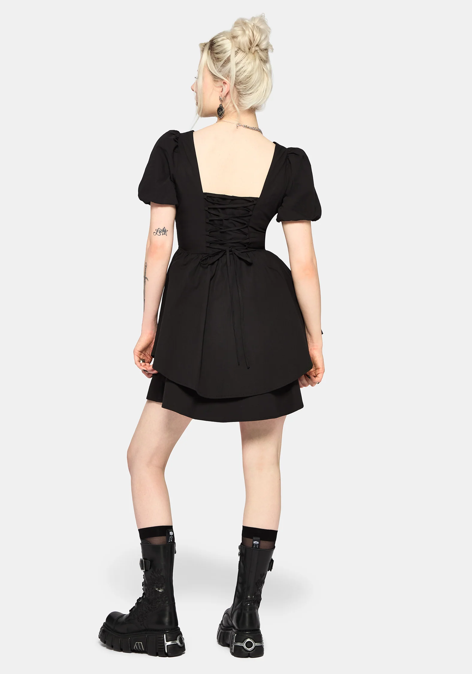Obsidia Lace Up Corset Mini Dress - Image 4