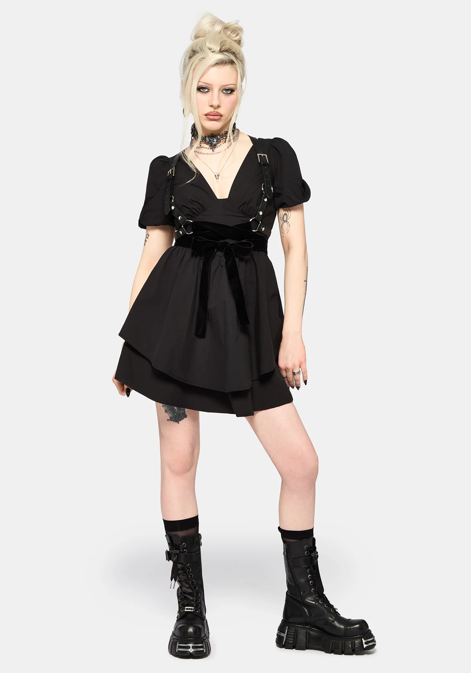 Obsidia Lace Up Corset Mini Dress - Image 5