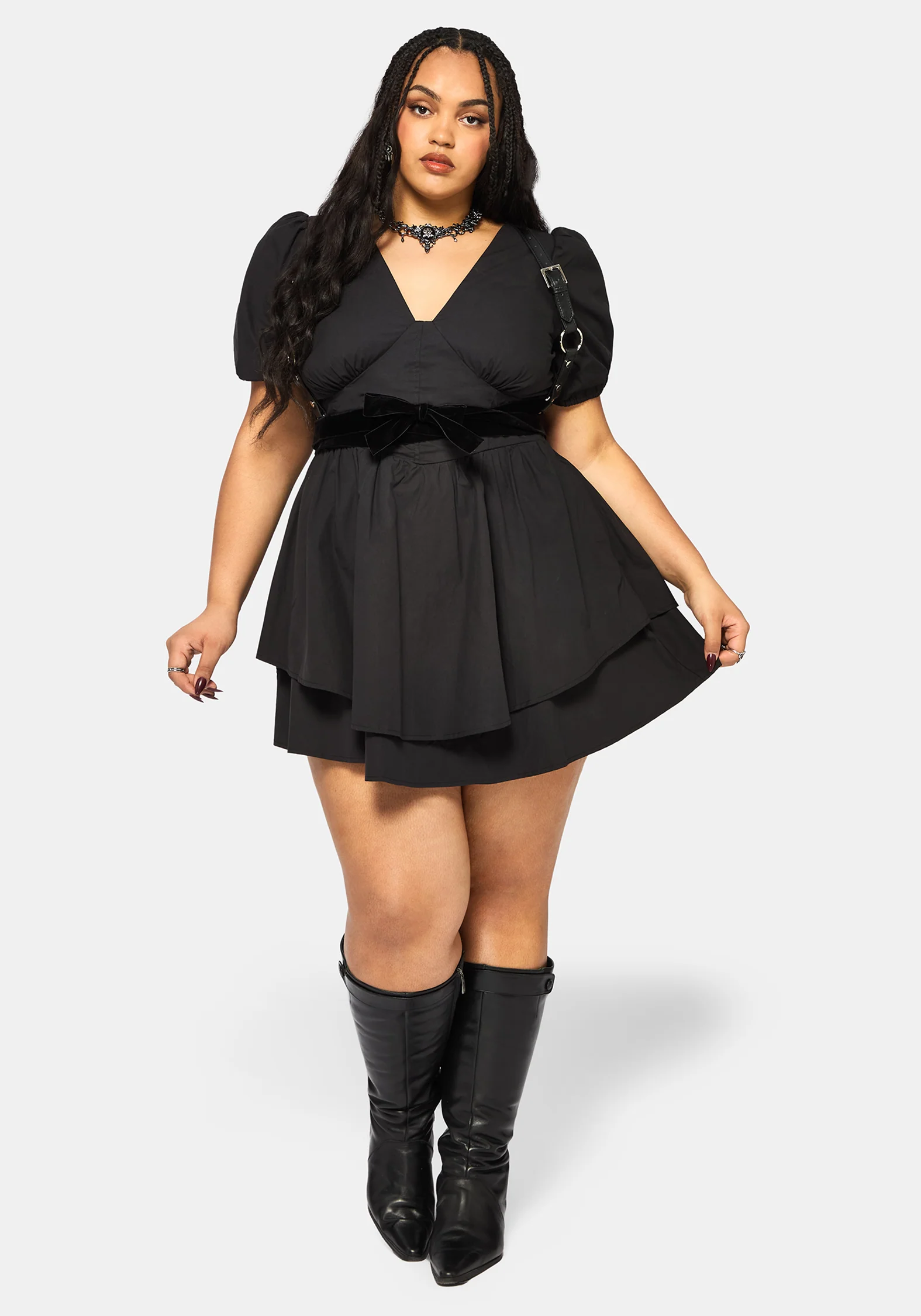 Obsidia Lace Up Corset Mini Dress - Image 6