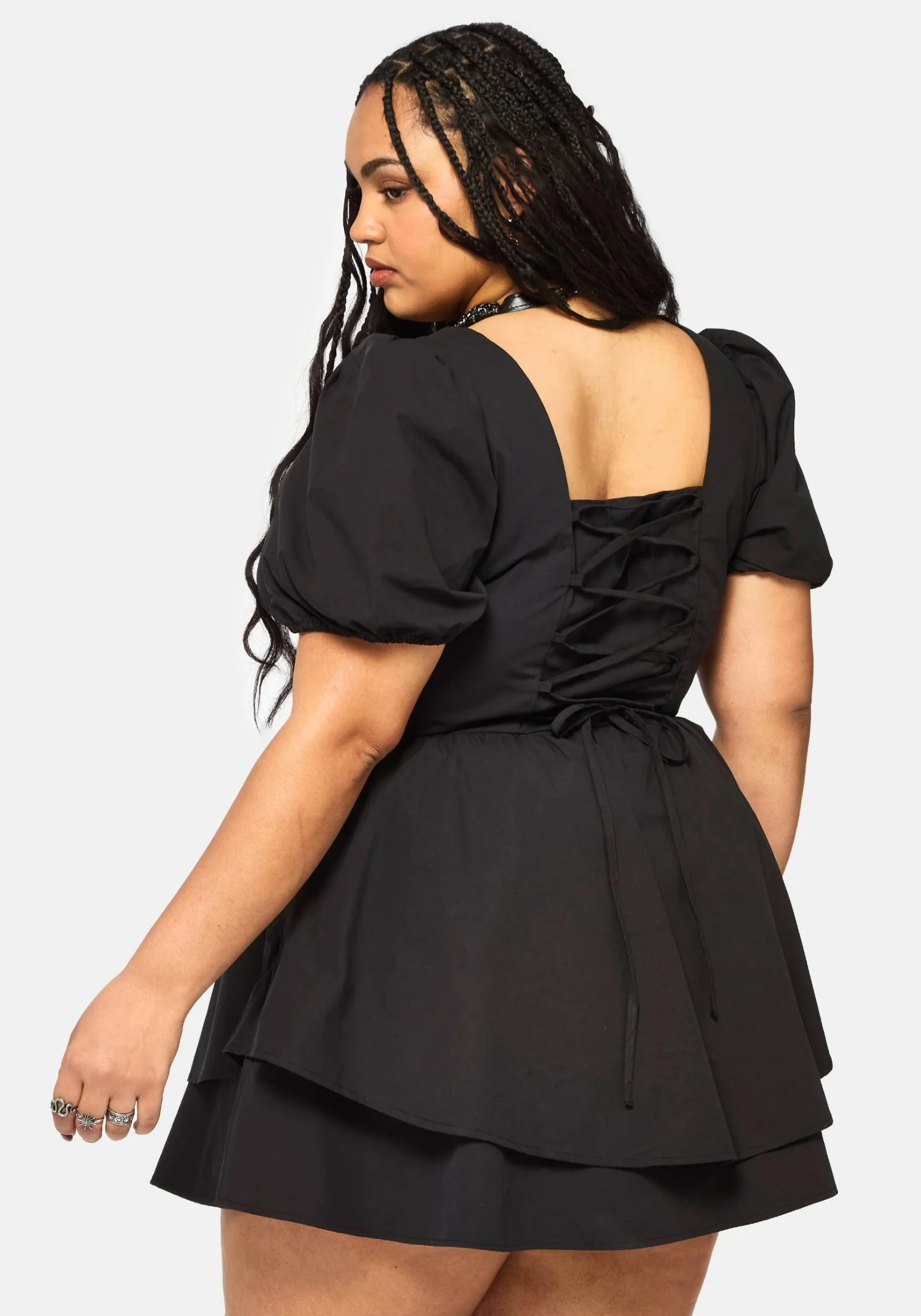Obsidia Lace Up Corset Mini Dress - Image 8