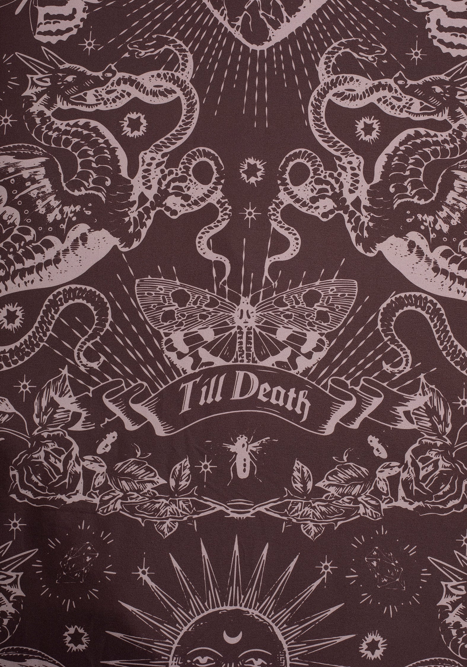 Paramour Frilled Edge Tattoo Print Bedding Set (UK Double) - Image 5