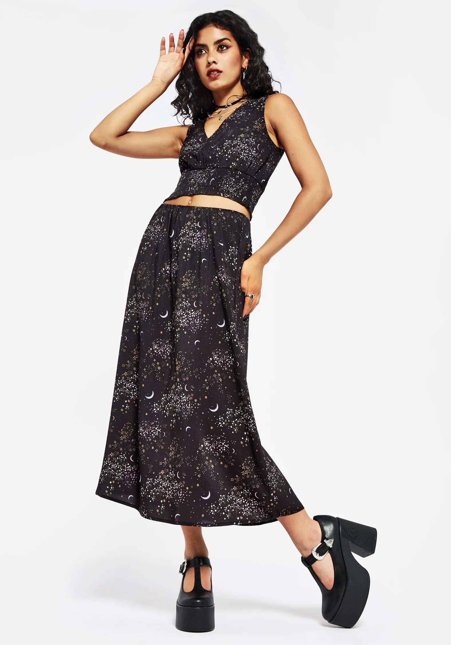 Peaseblossom Celestial Midi Skirt - Image 6