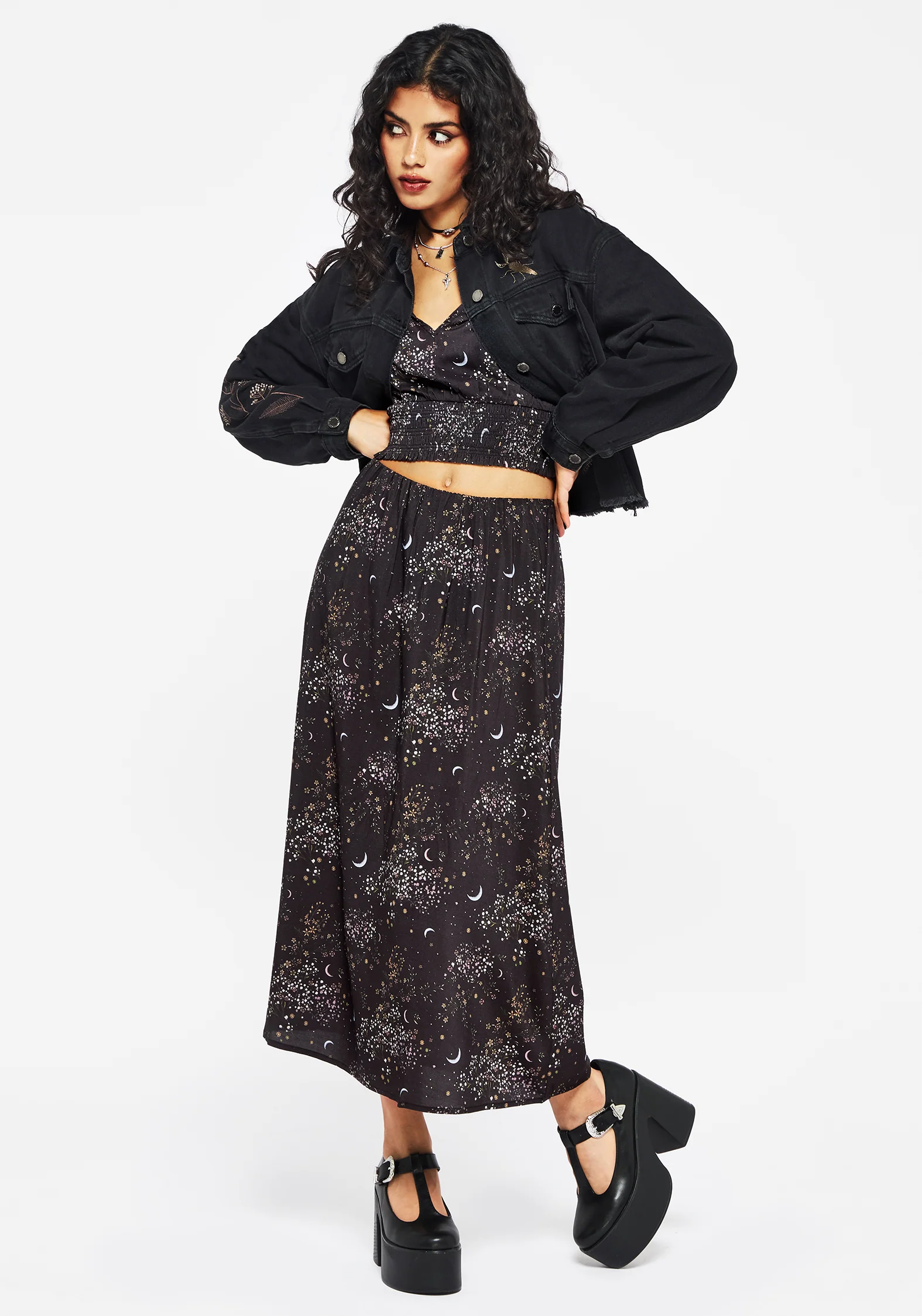 Peaseblossom Celestial Midi Skirt - Image 7