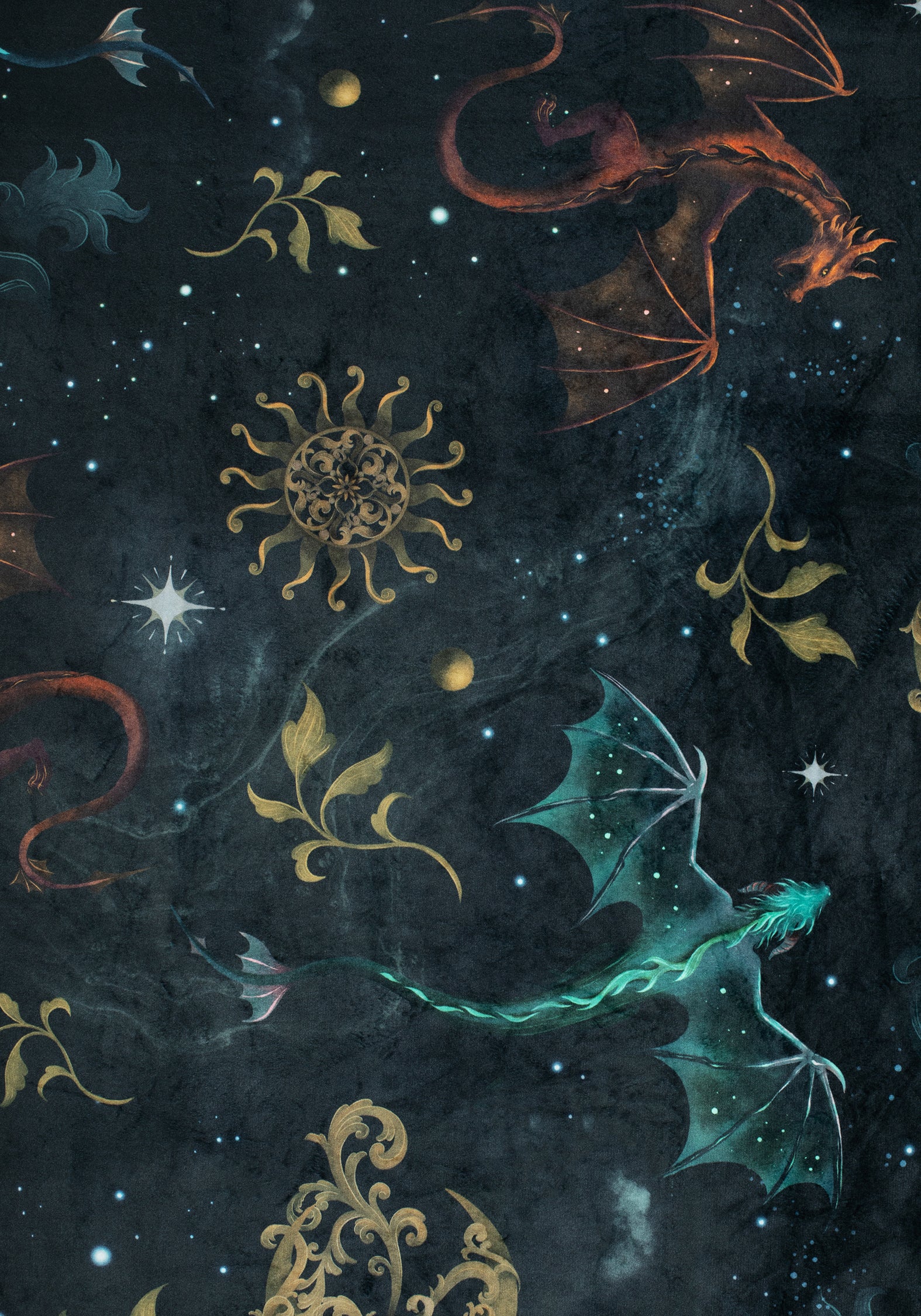 Phoenix Dragon Velvet Blanket - Image 3