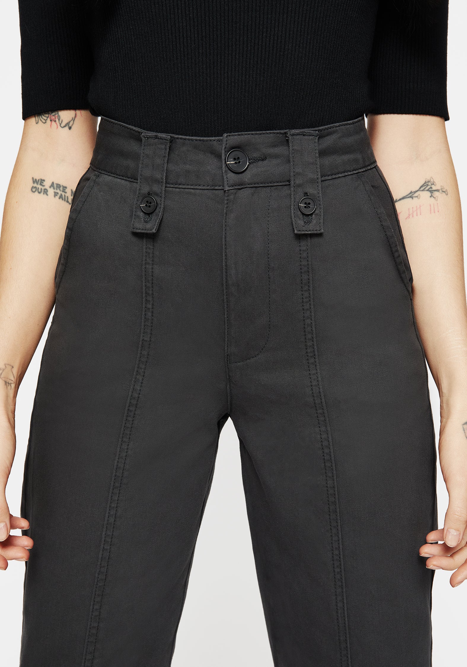 Pinhead Embroidered Belted Balloon Leg Trousers - Image 6