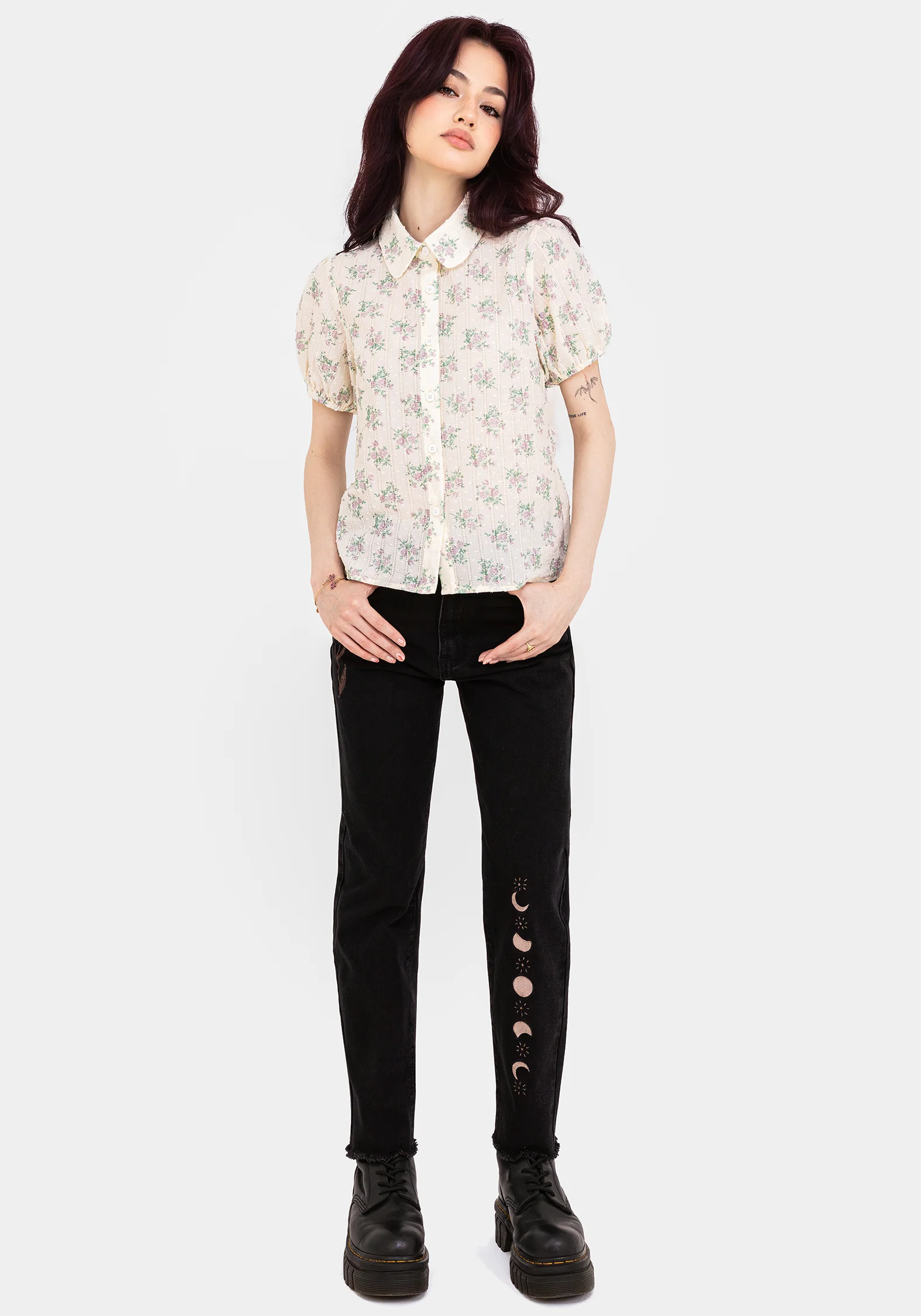 Pleasance Cotton Puff Sleeve Blouse - Image 5