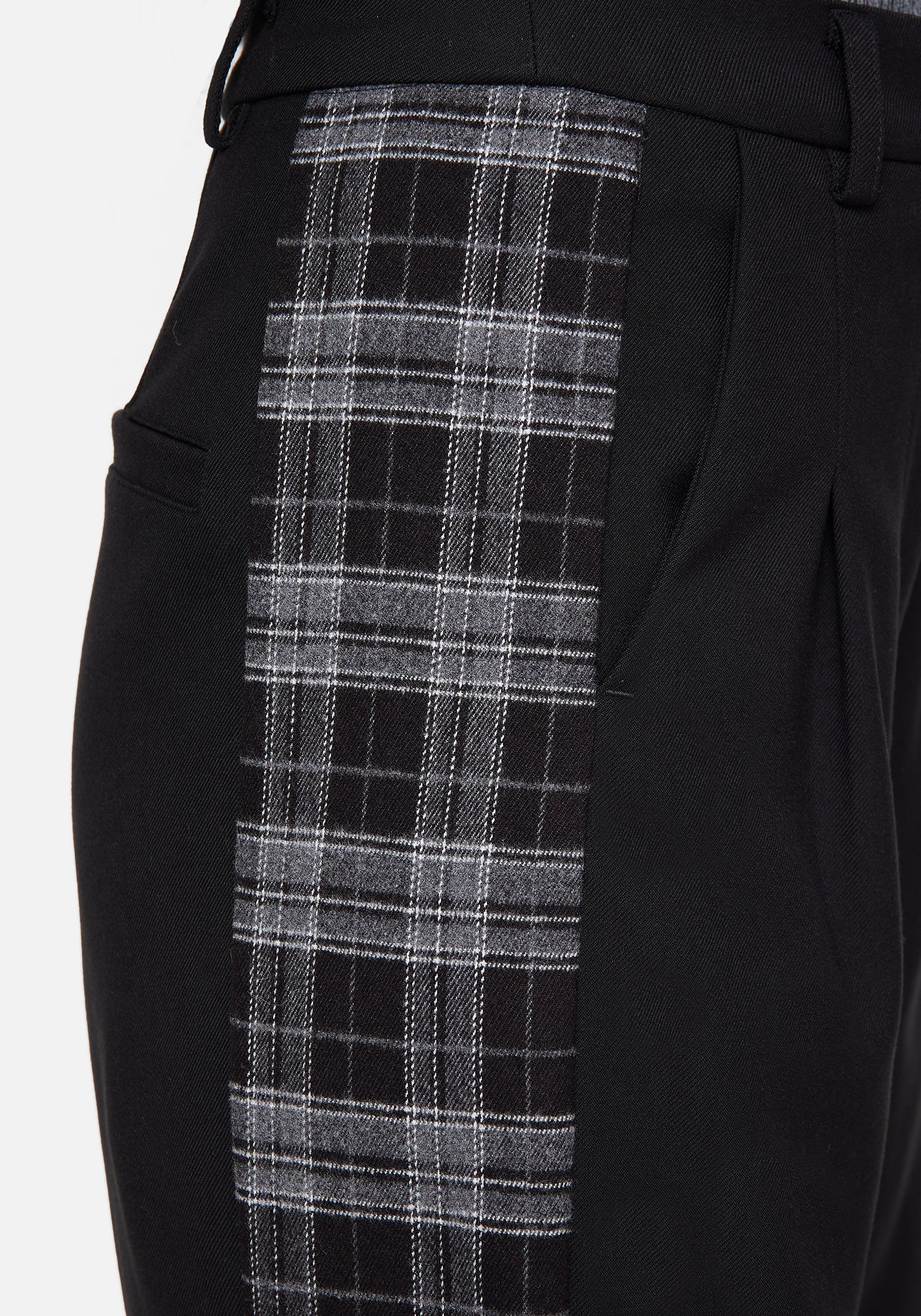 Plutone Spliced Check Straight Leg Trouser - Image 2