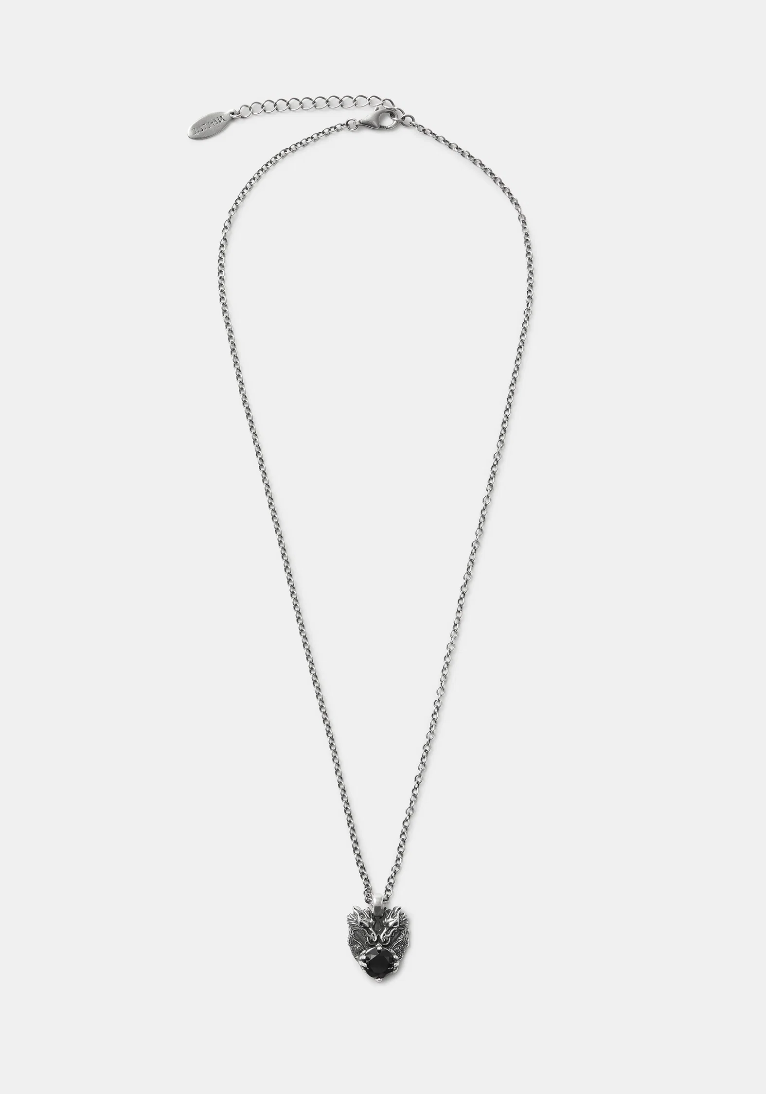 Querida Sterling Silver Black Spinel Dragon Pendant - Image 4